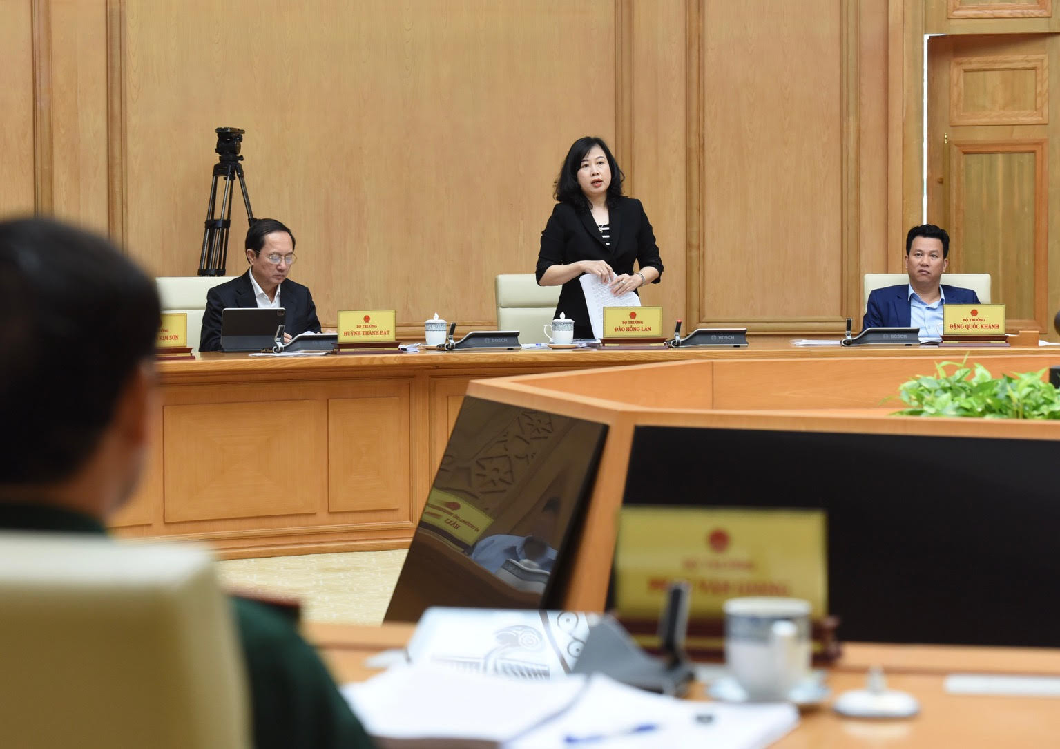 Bộ trưởng Y tế Đào Hồng Lan phát biểu.