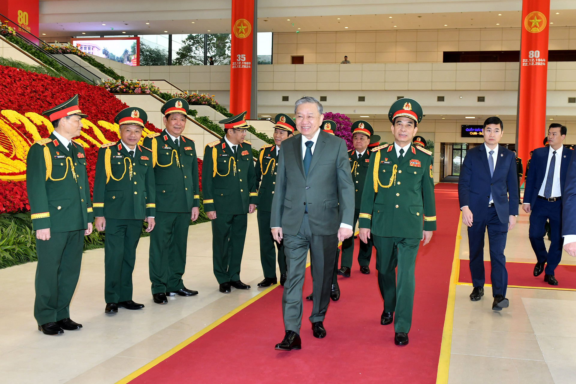 Tổng Bí thư Tô Lâm dự lễ kỷ niệm.