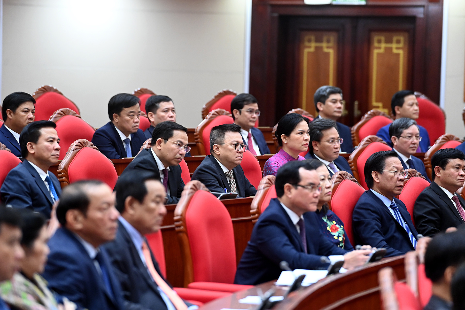 Các đại biểu tham dự phiên bế mạc hội nghị.