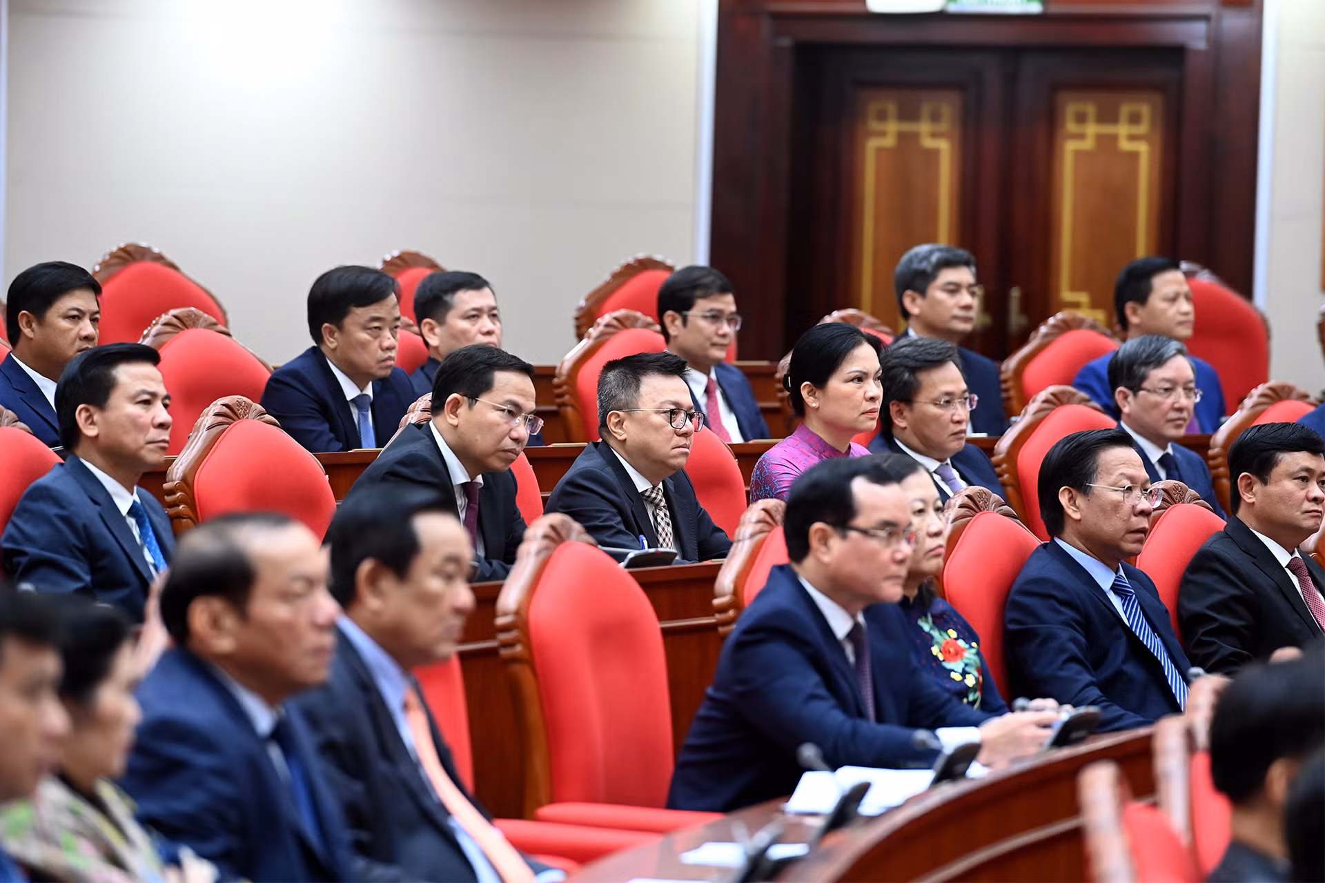 Các đại biểu tham dự phiên bế mạc hội nghị.