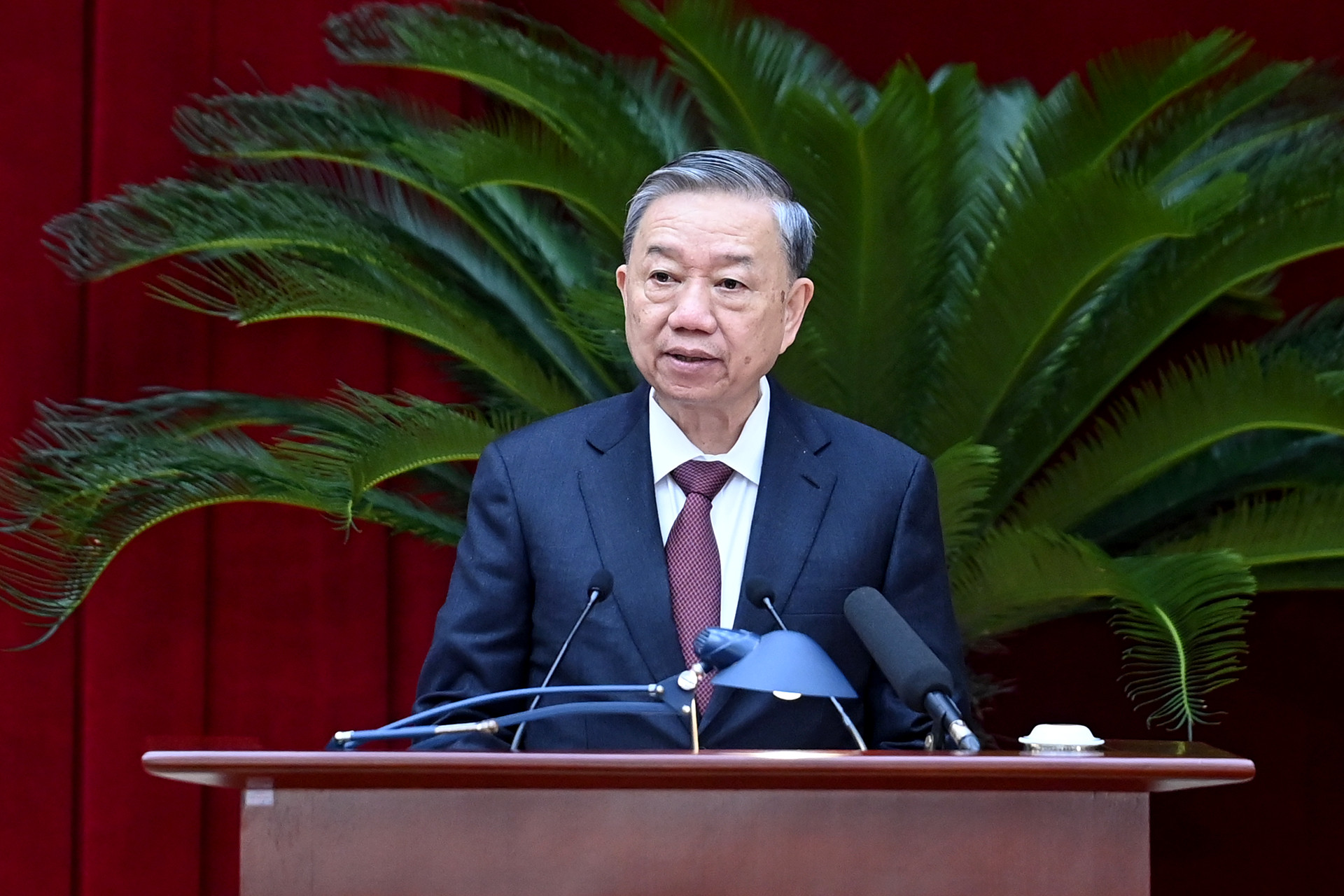 Tổng Bí thư, Chủ tịch nước Tô Lâm phát biểu bế mạc Hội nghị.