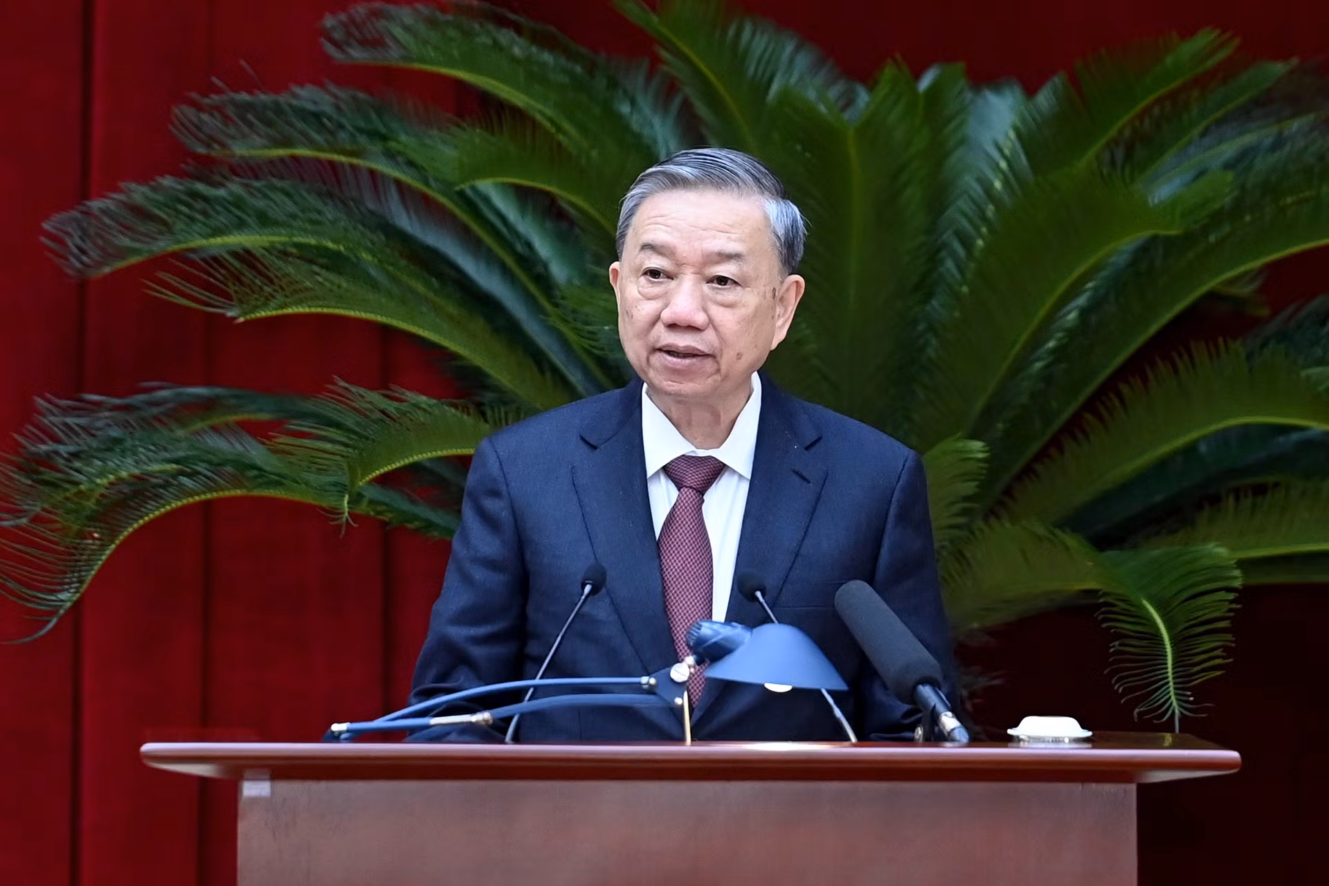 Tổng Bí thư, Chủ tịch nước Tô Lâm phát biểu bế mạc Hội nghị.