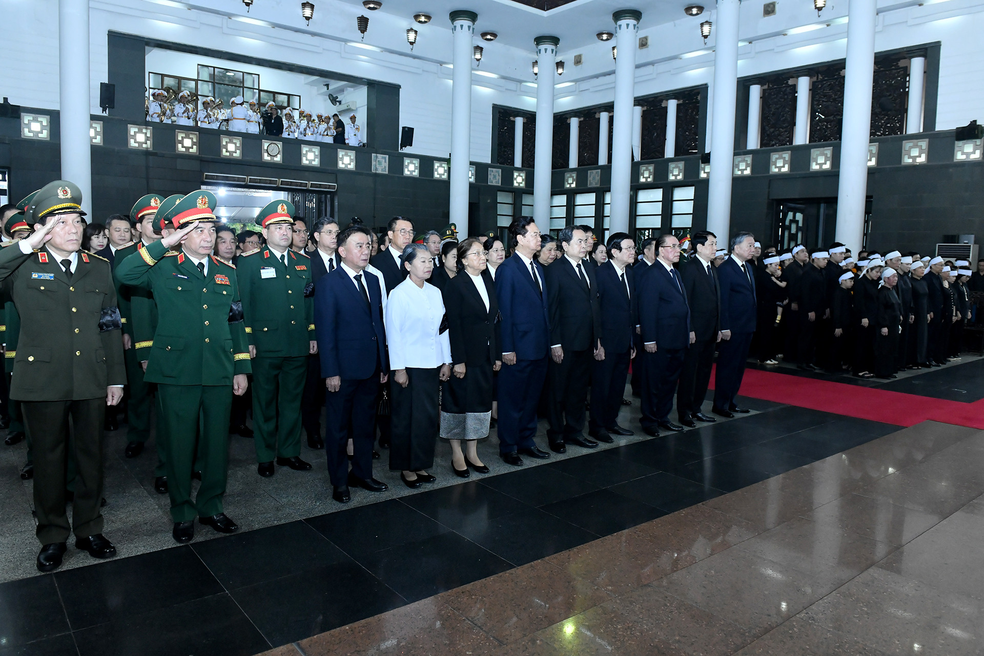 Tổng Bí thư Tô Lâm cùng các đồng chí lãnh đạo, nguyên lãnh đạo Đảng, Nhà nước dự Lễ truy điệu nguyên Chủ tịch nước Trần Đức Lương.