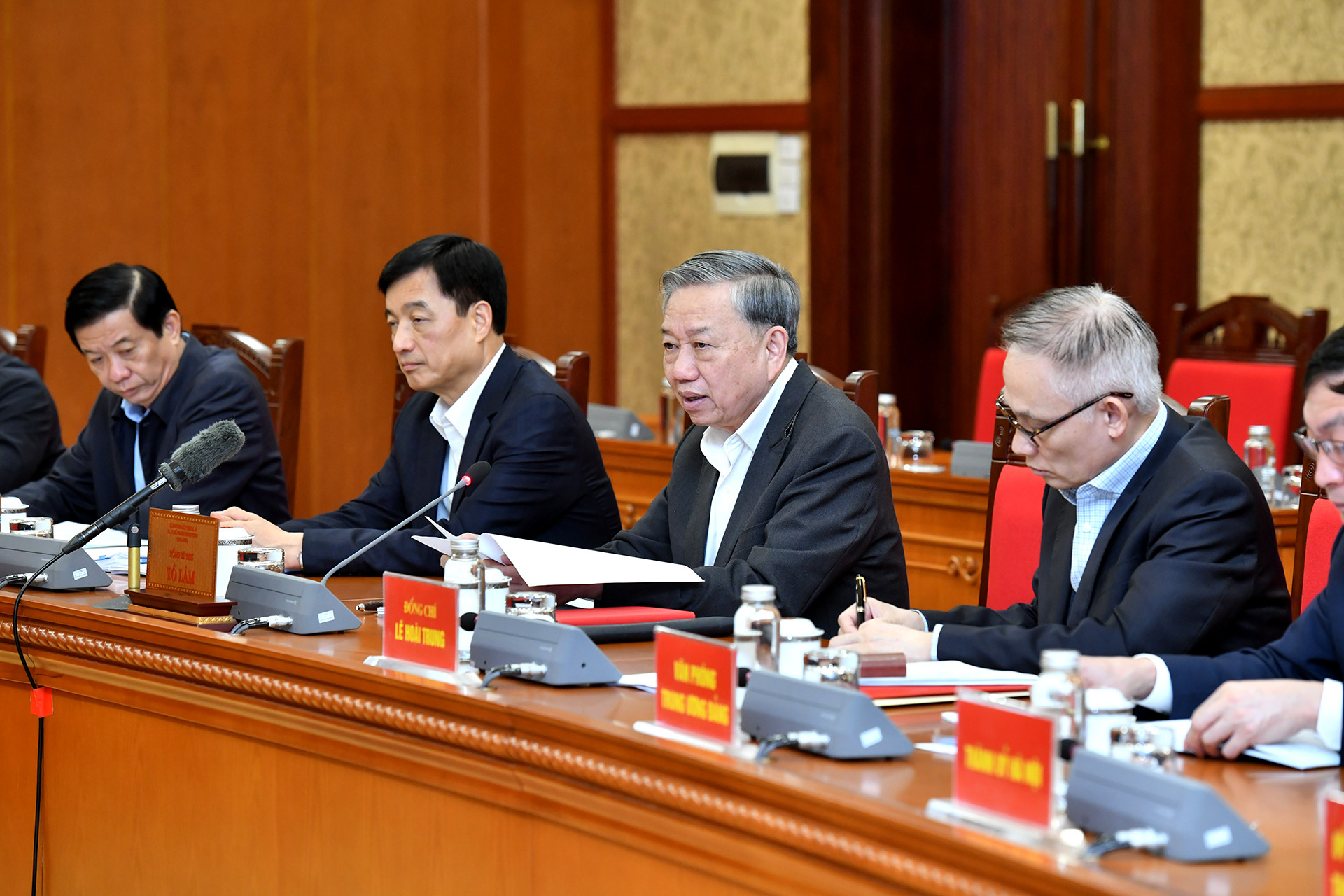 Tổng Bí thư Tô Lâm phát biểu chỉ đạo buổi làm việc.