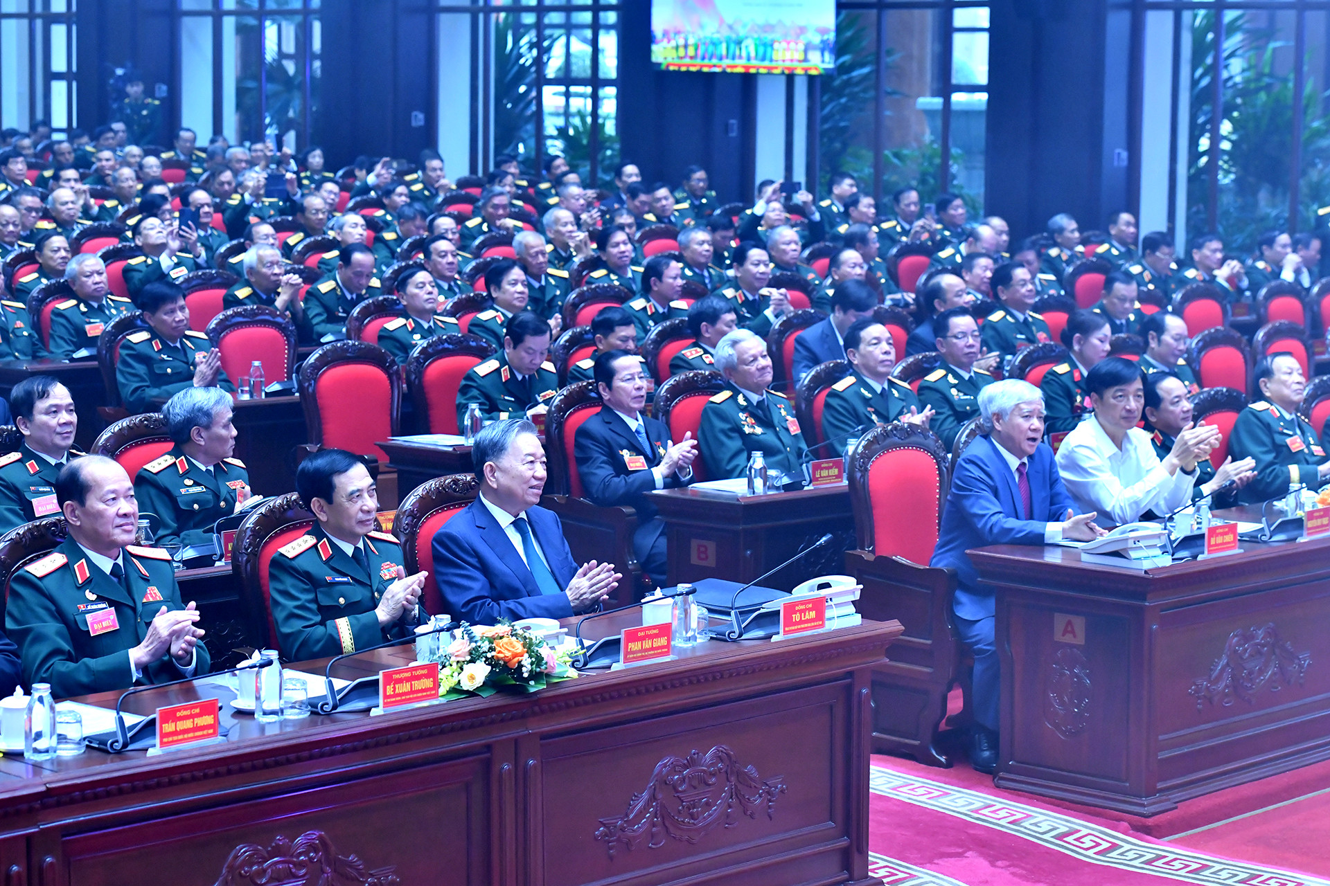 [Ảnh] Tổng Bí thư Tô Lâm dự Đại hội Thi đua yêu nước lần thứ VII của Hội Cựu chiến binh Việt Nam ảnh 1