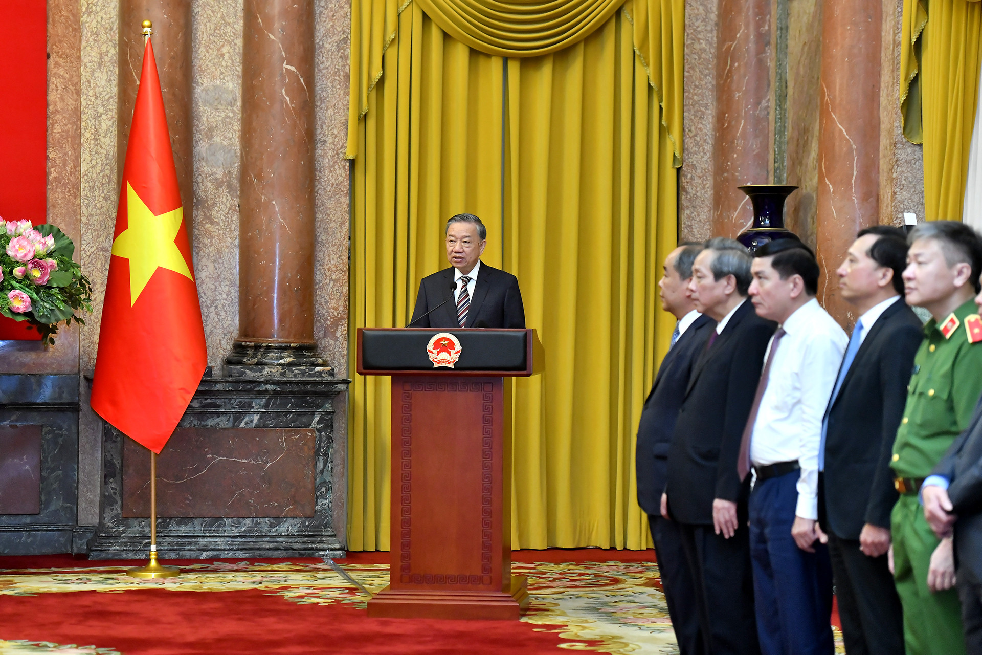 Tổng Bí thư, Chủ tịch nước Tô Lâm phát biểu giao nhiệm vụ.