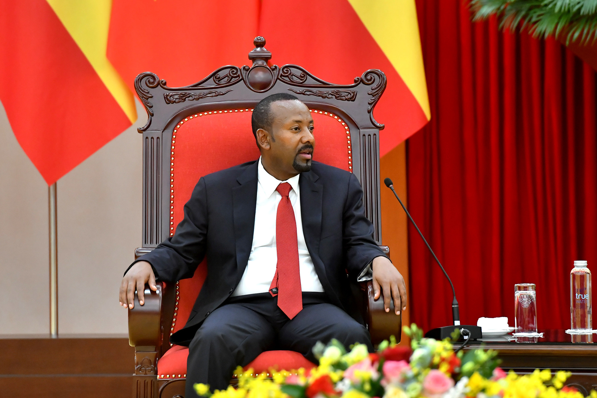 Thủ tướng Ethiopia Abiy Ahmed Ali tại buổi tiếp.