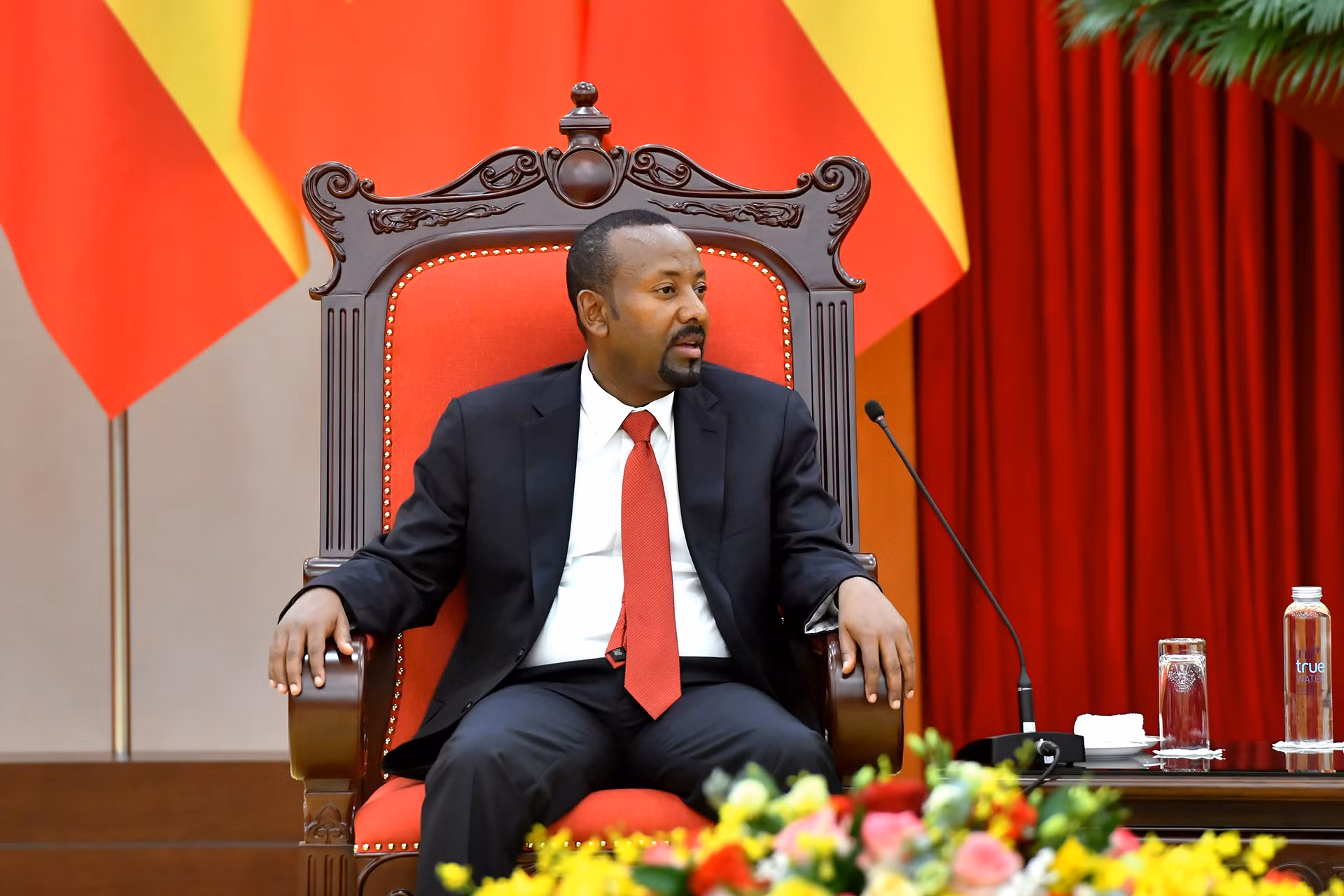 Thủ tướng Ethiopia Abiy Ahmed Ali tại buổi tiếp.