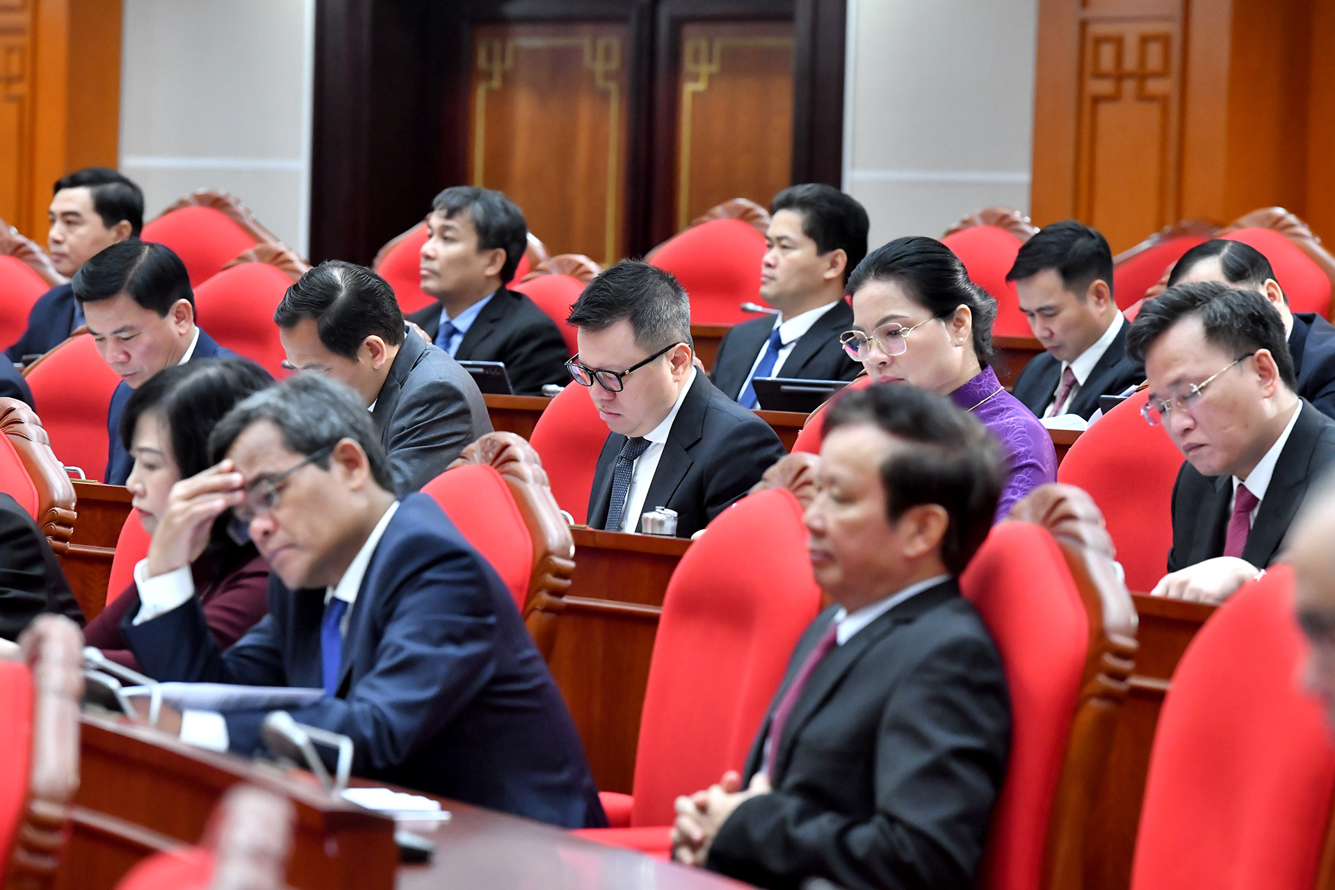 Các đại biểu tham dự khai mạc Hội nghị lần thứ 11 Ban Chấp hành Trung ương Đảng Cộng sản Việt Nam khóa XIII.