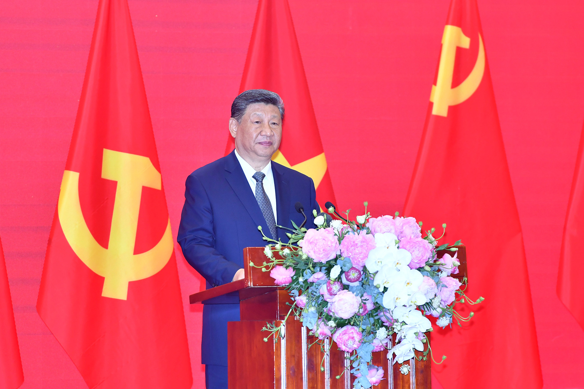 Tổng Bí thư, Chủ tịch Trung Quốc Tập Cận Bình phát biểu tại Gặp gỡ hữu nghị nhân dân Việt Nam-Trung Quốc.