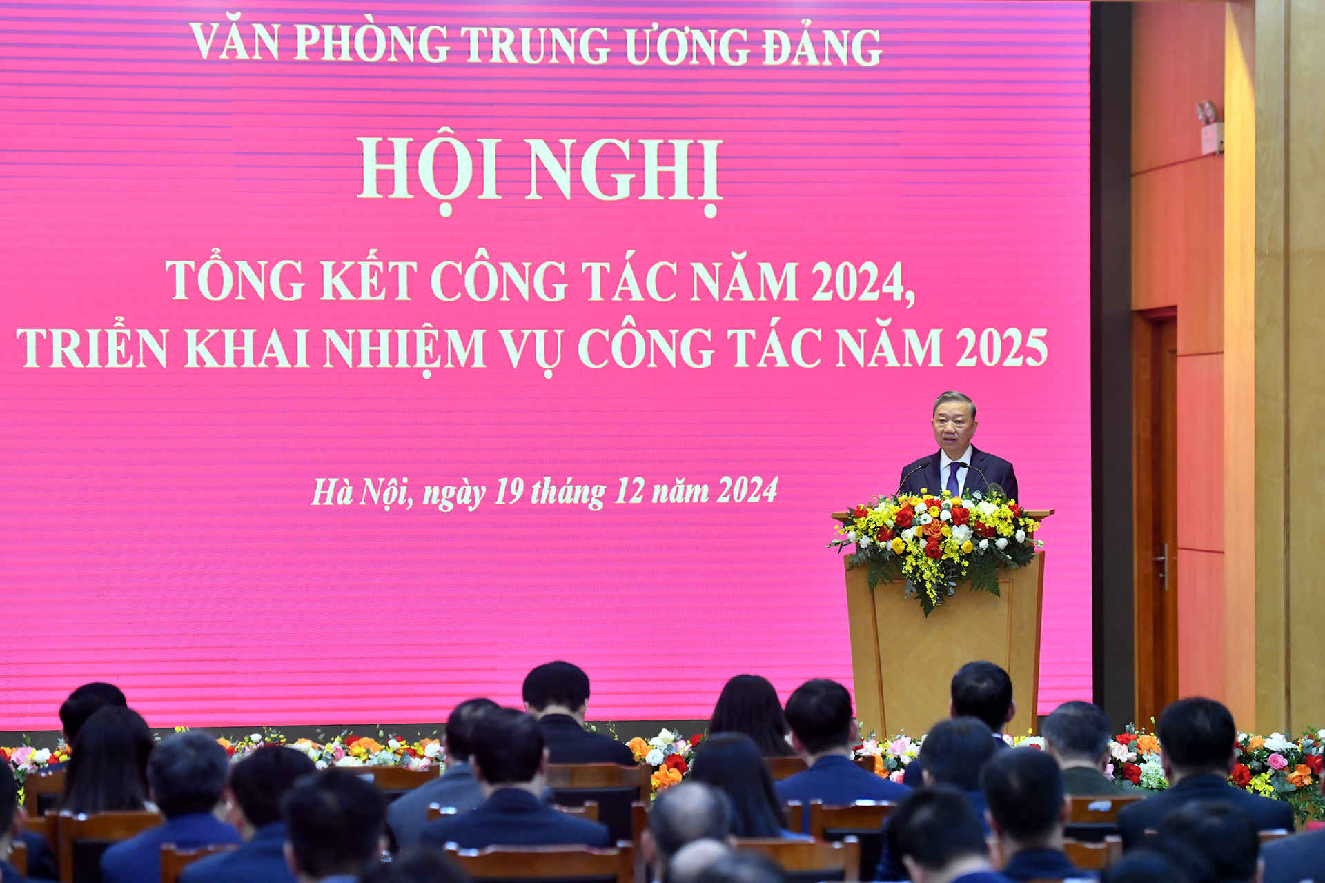 [Ảnh] Tổng Bí thư Tô Lâm dự Hội nghị tổng kết của Văn phòng Trung ương Đảng ảnh 5