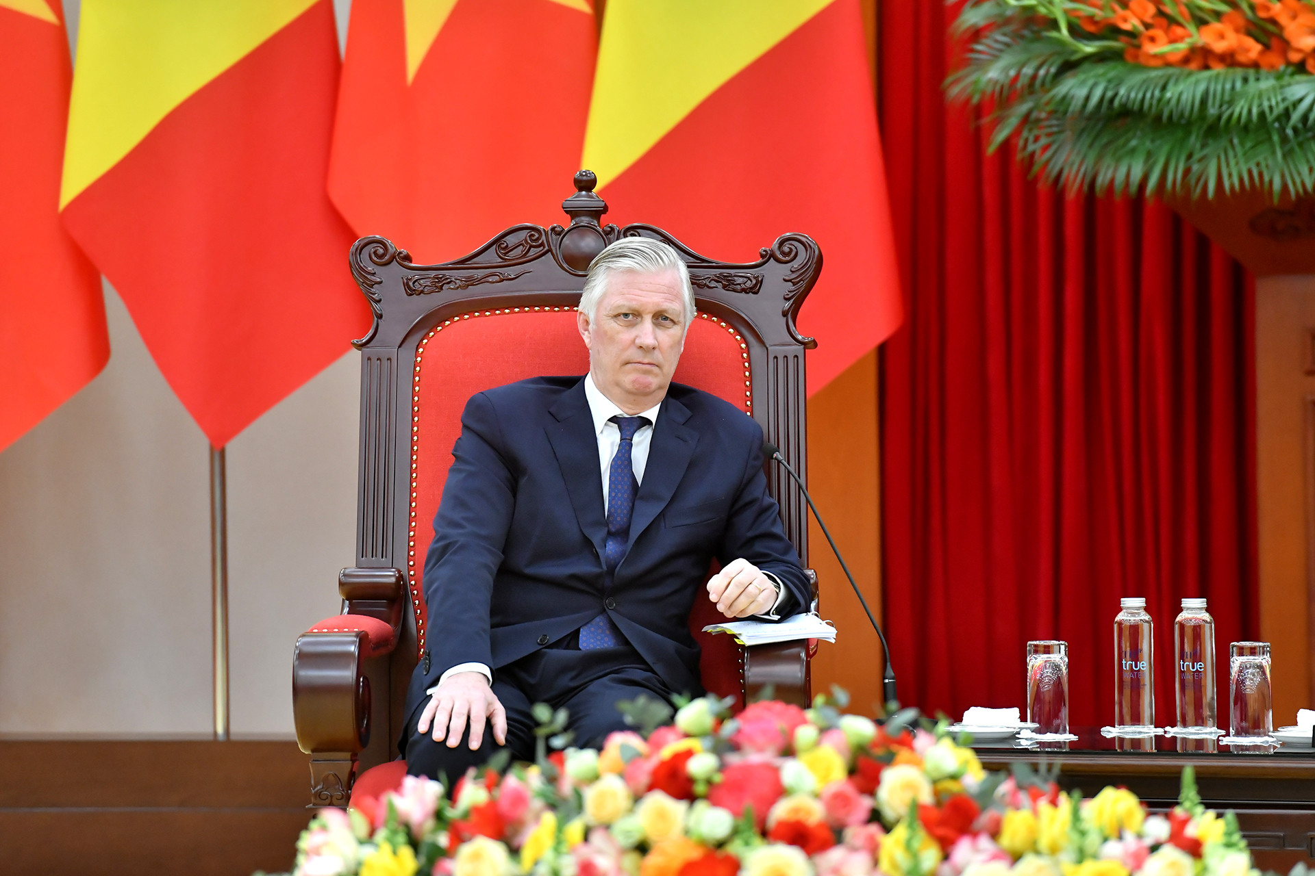 Nhà vua Vương quốc Bỉ Philippe tại buổi tiếp.