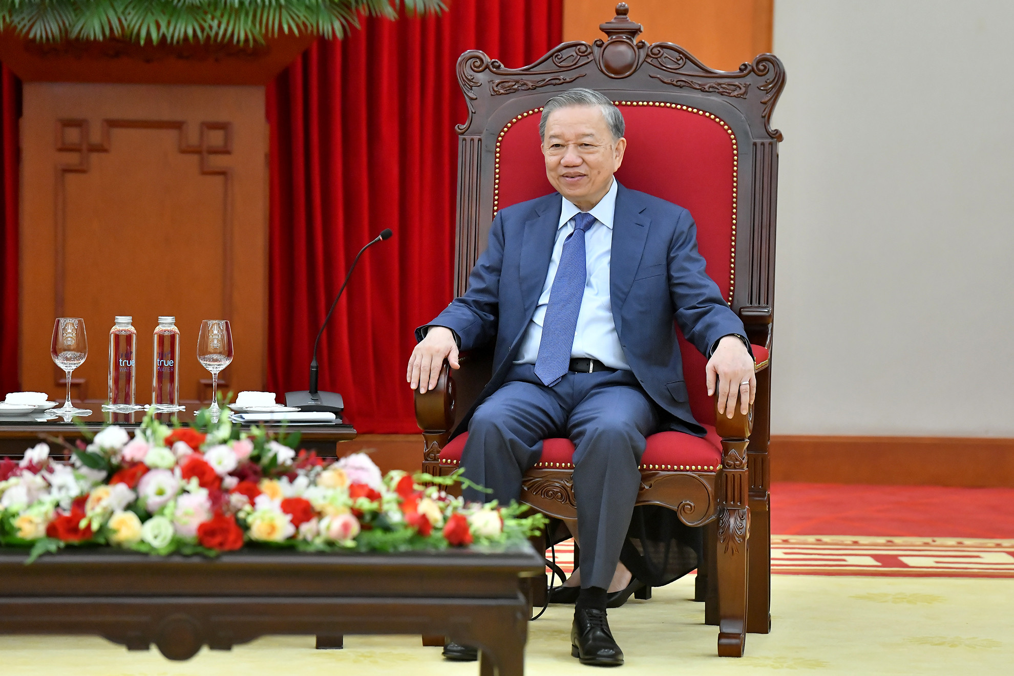 Tổng Bí thư, Chủ tịch nước Tô Lâm phát biểu tại buổi tiếp.