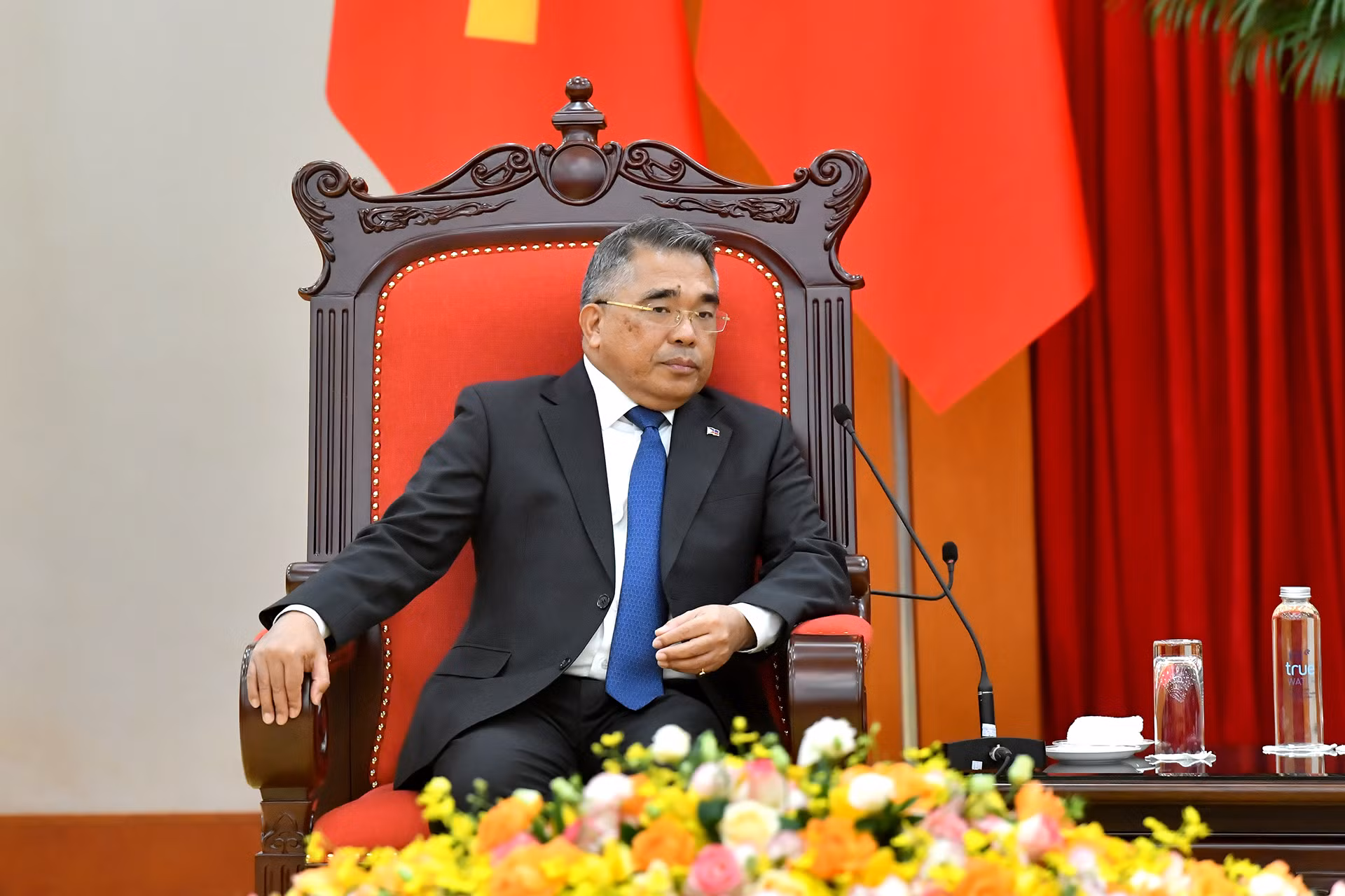 Đại sứ Philippines Meynardo Los Banos Montealegre tại buổi tiếp.