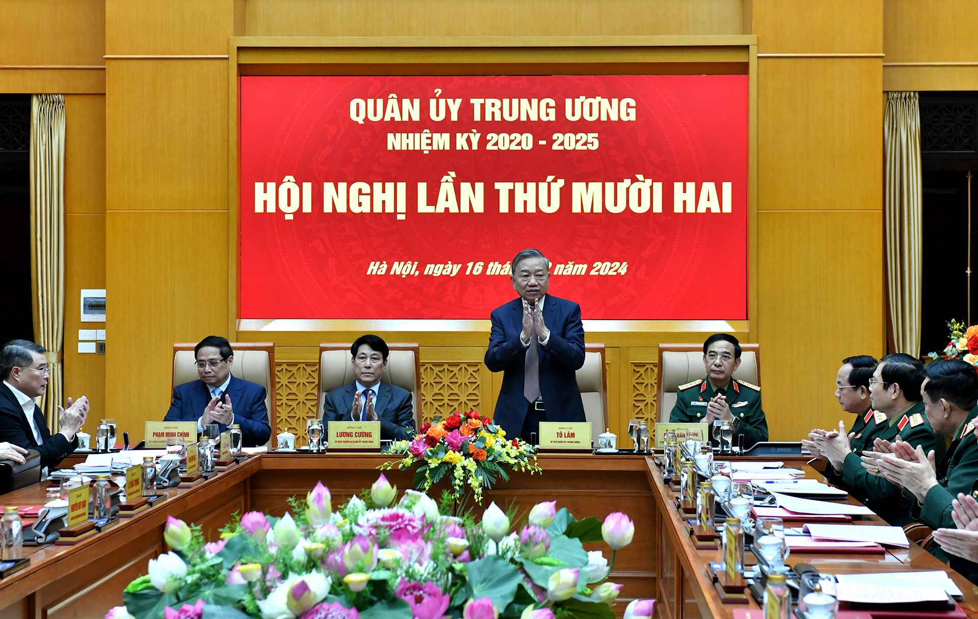 [Ảnh] Tổng Bí thư Tô Lâm chủ trì Hội nghị Quân ủy Trung ương lần thứ 12 ảnh 1