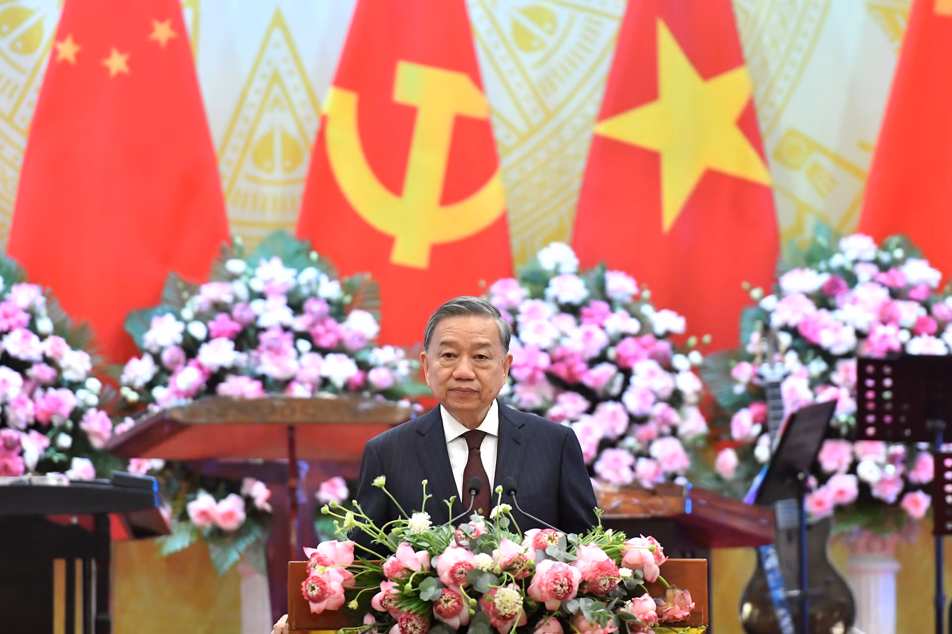 Tổng Bí thư Tô Lâm đọc diễn văn chào mừng.