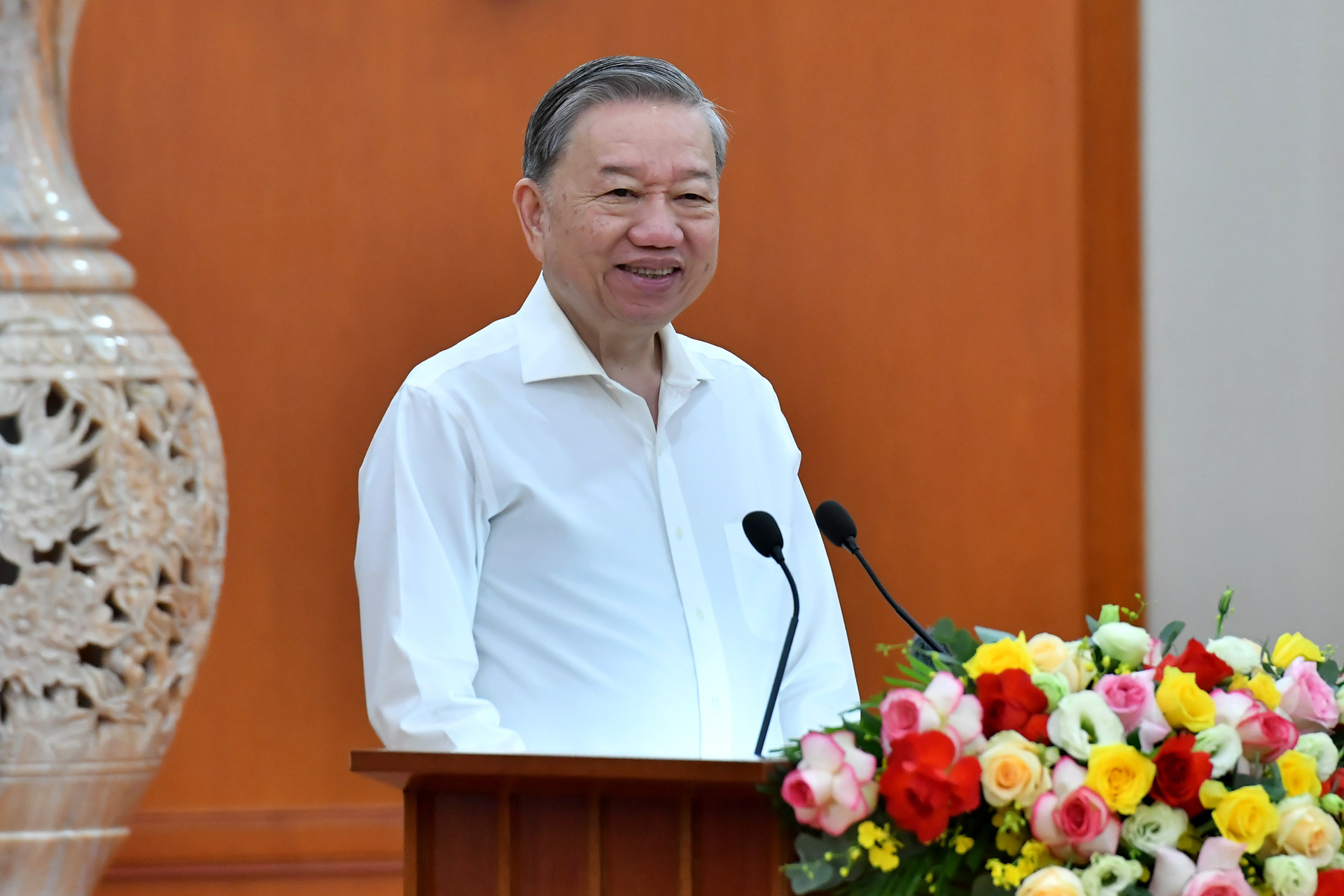 Tổng Bí thư Tô Lâm phát biểu khai mạc Phiên họp thứ ba của Tiểu ban Văn kiện Đại hội XIV của Đảng.