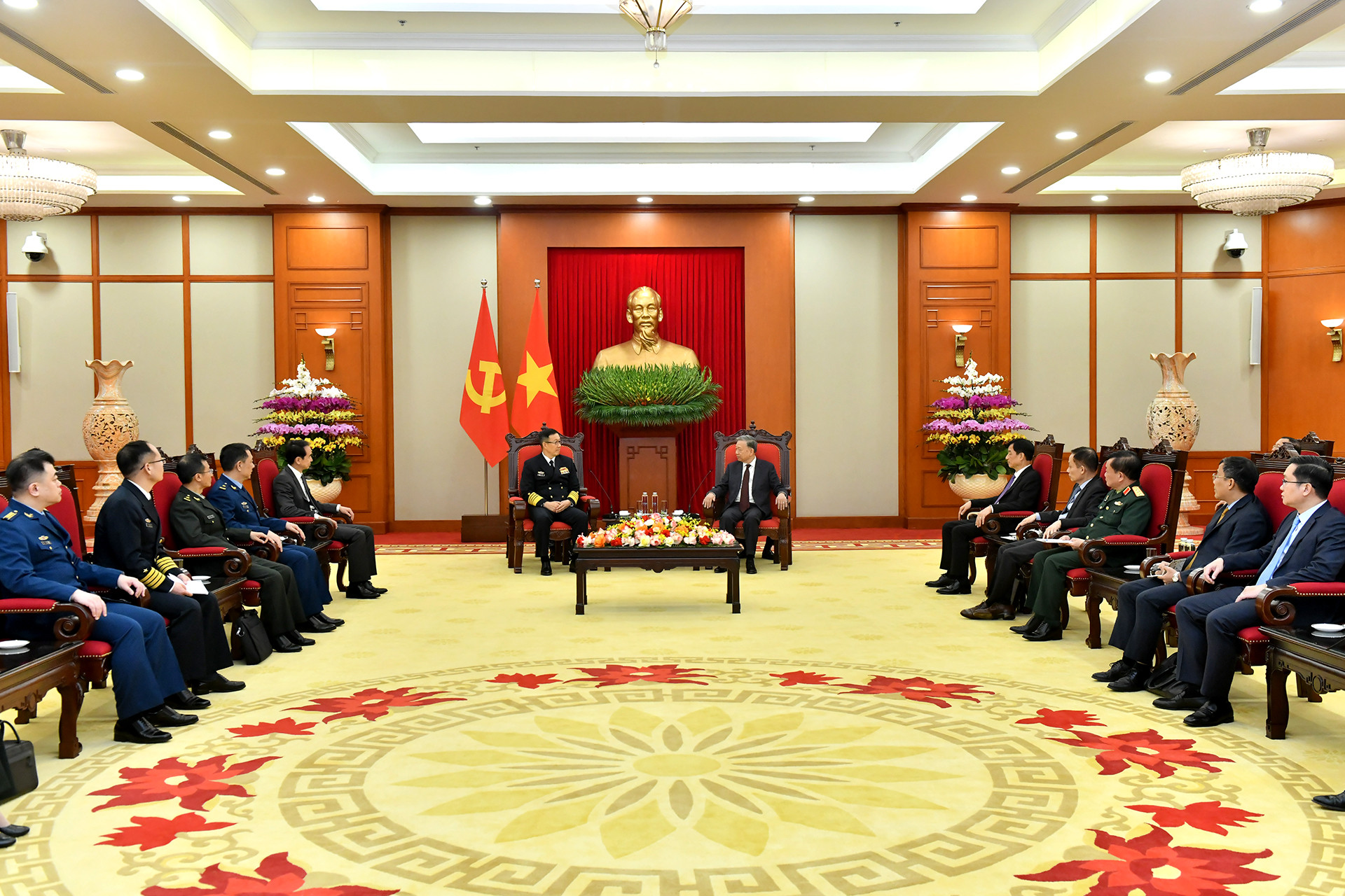 Quang cảnh buổi tiếp.