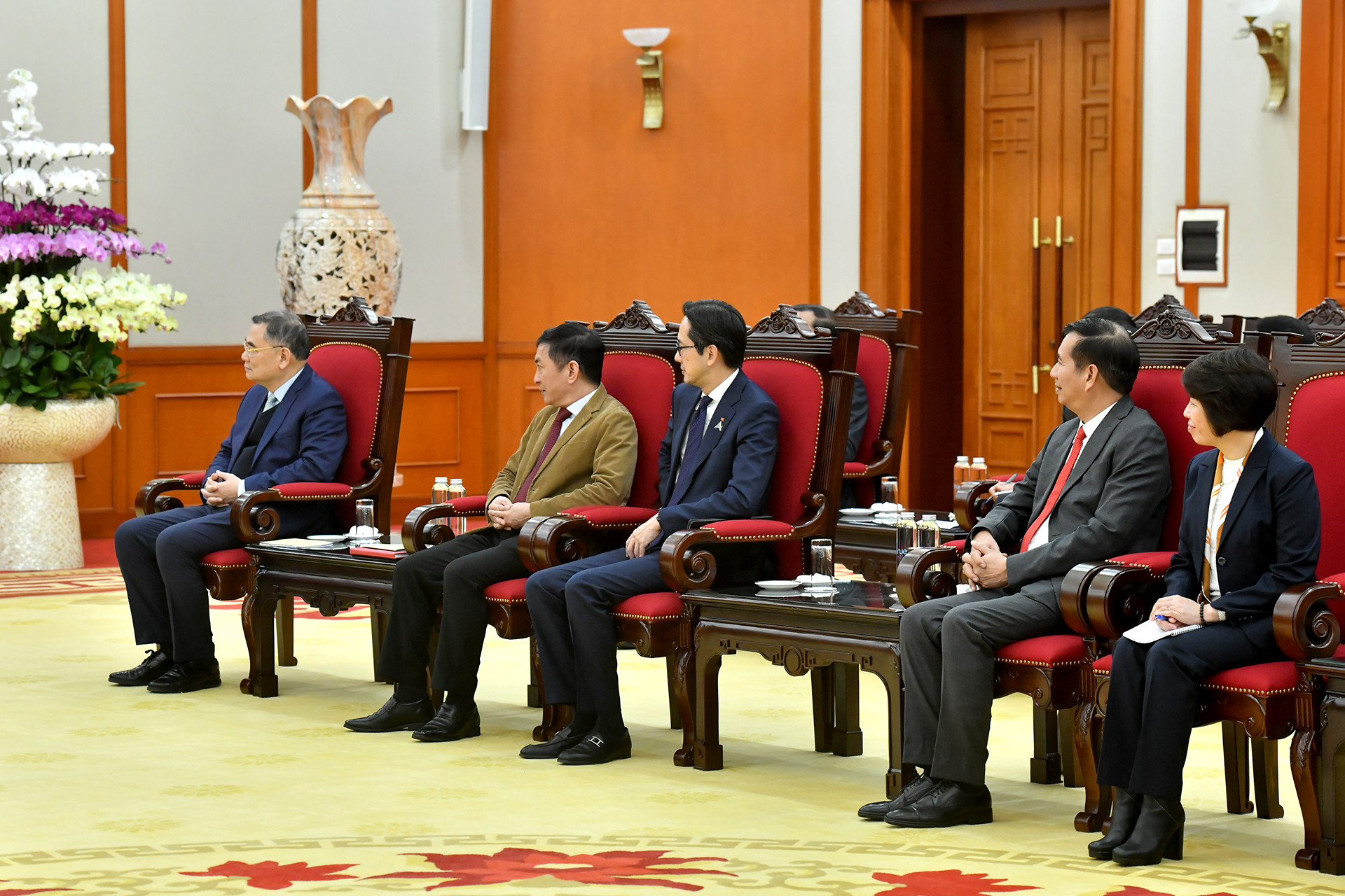 Các đại biểu Việt Nam tham dự buổi tiếp. Các đại biểu Việt Nam tham dự buổi tiếp.