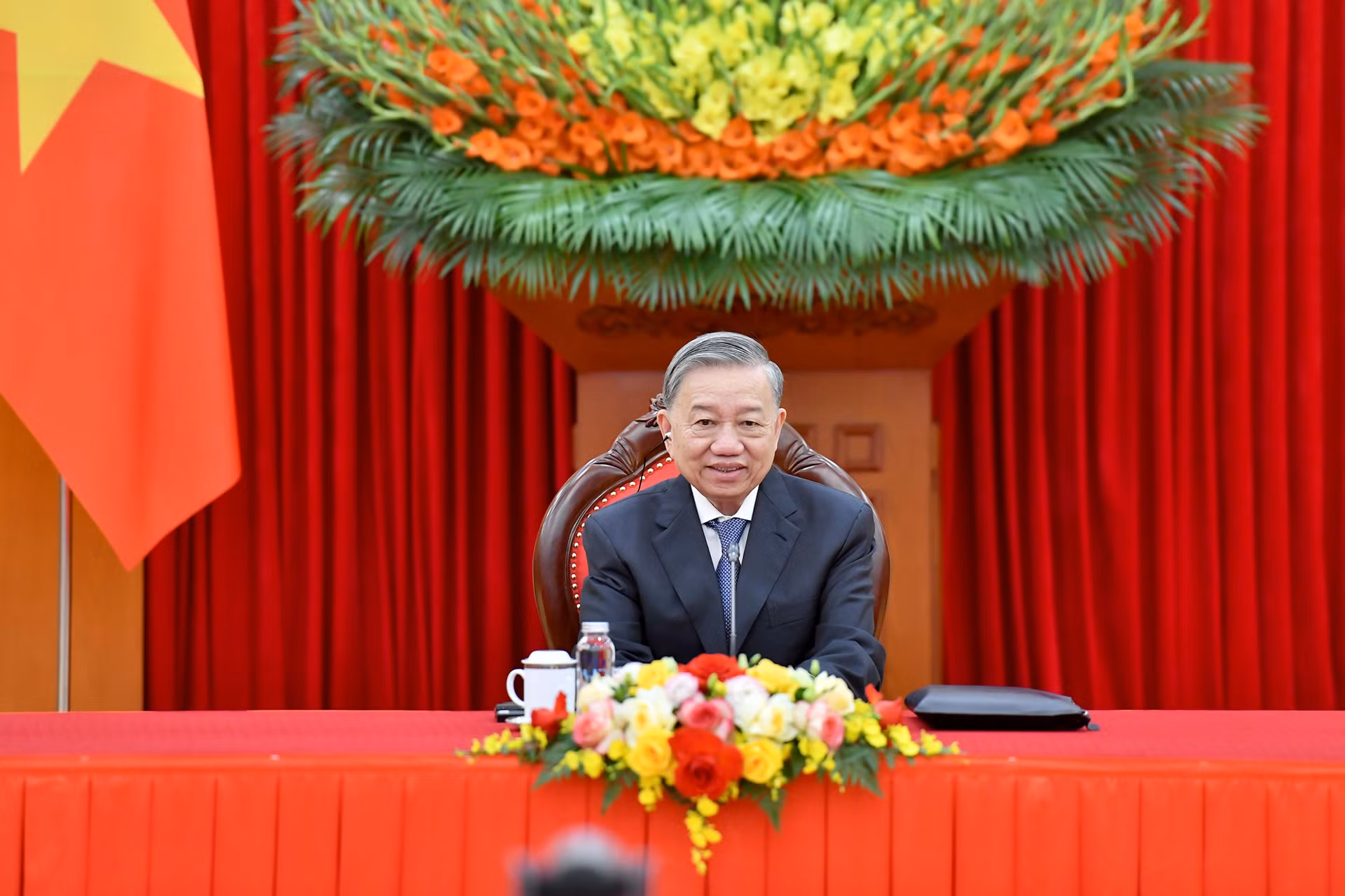 Tổng Bí thư Tô Lâm điện đàm với Tổng Bí thư, Chủ tịch nước Lào Thongloun Sisoulith.