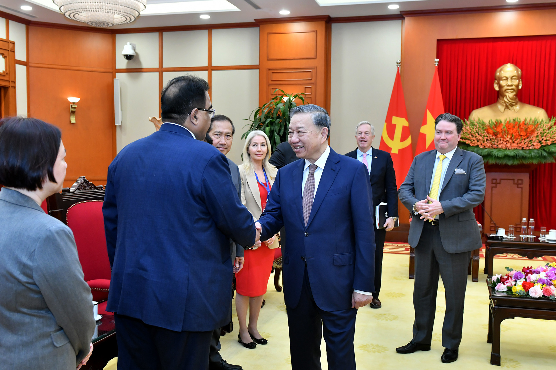 [Ảnh] Tổng Bí thư Tô Lâm tiếp Đoàn doanh nghiệp Hội đồng Kinh doanh Hoa Kỳ-ASEAN ảnh 10