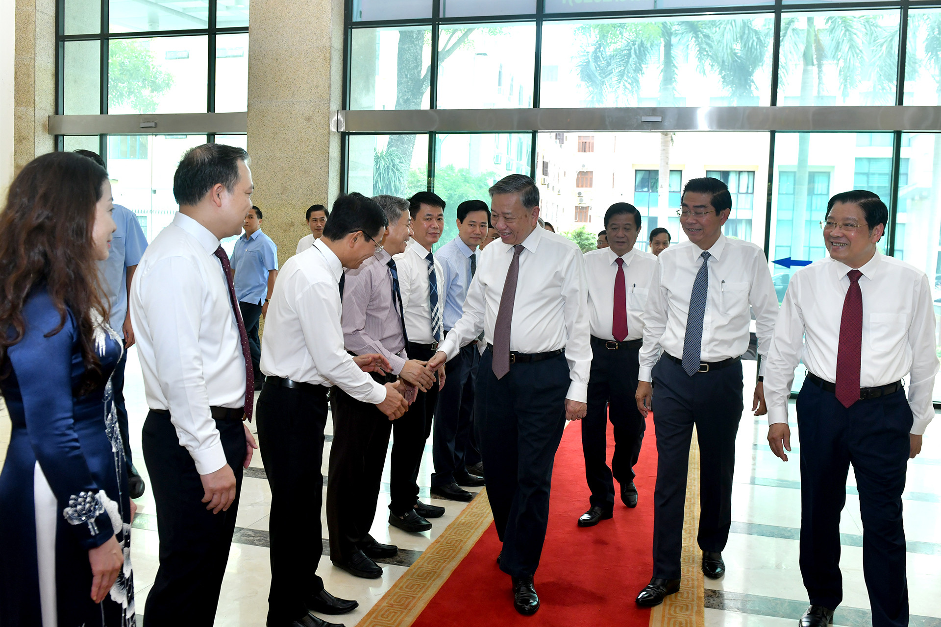 Tổng Bí thư Tô Lâm với lãnh đạo và cán bộ Ban Nội chính Trung ương.