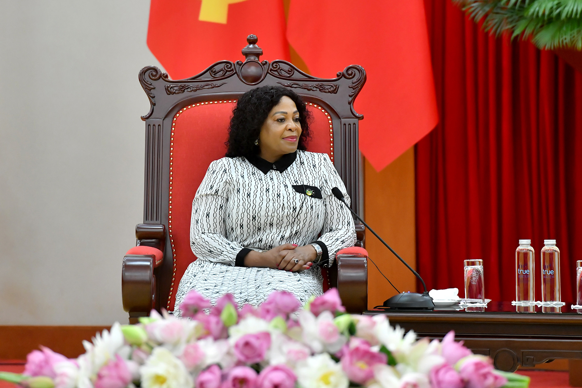 Phó Tổng thư ký thứ nhất Đảng Đại hội Dân tộc Phi (ANC) tại buổi tiếp. Phó Tổng thư ký thứ nhất Đảng Đại hội Dân tộc Phi (ANC) tại buổi tiếp.