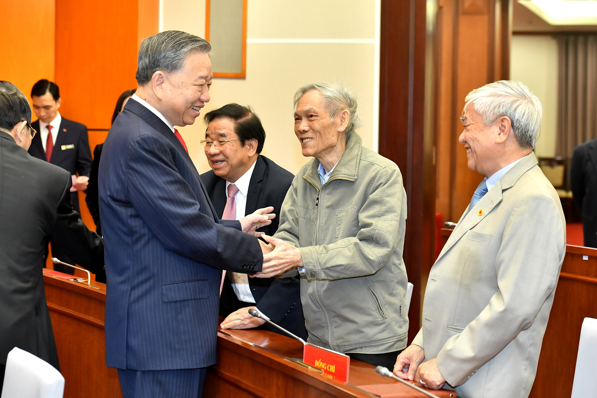 Tổng Bí thư Tô Lâm với các đại biểu dự hội nghị.