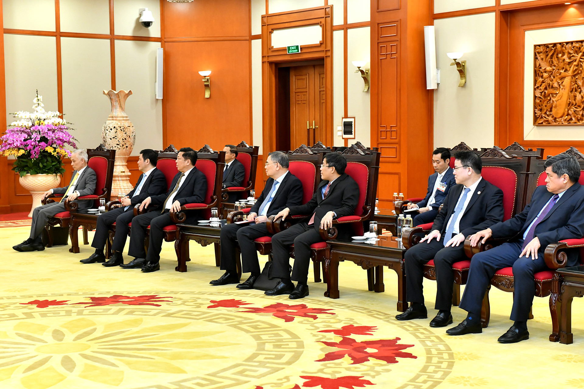 Các đại biểu Việt Nam tham dự buổi tiếp.