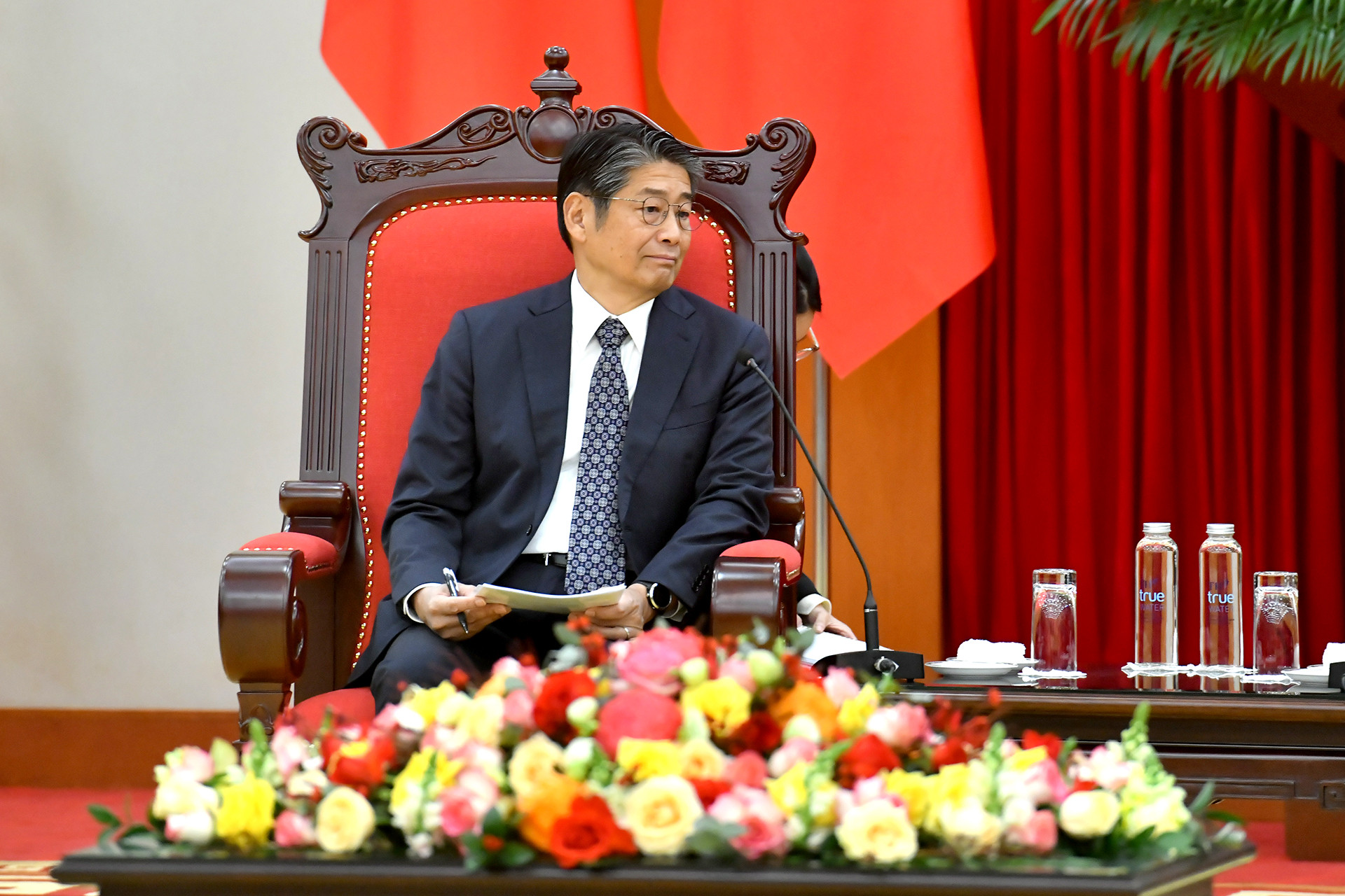 Đại sứ Ito Naoki tại buổi tiếp.