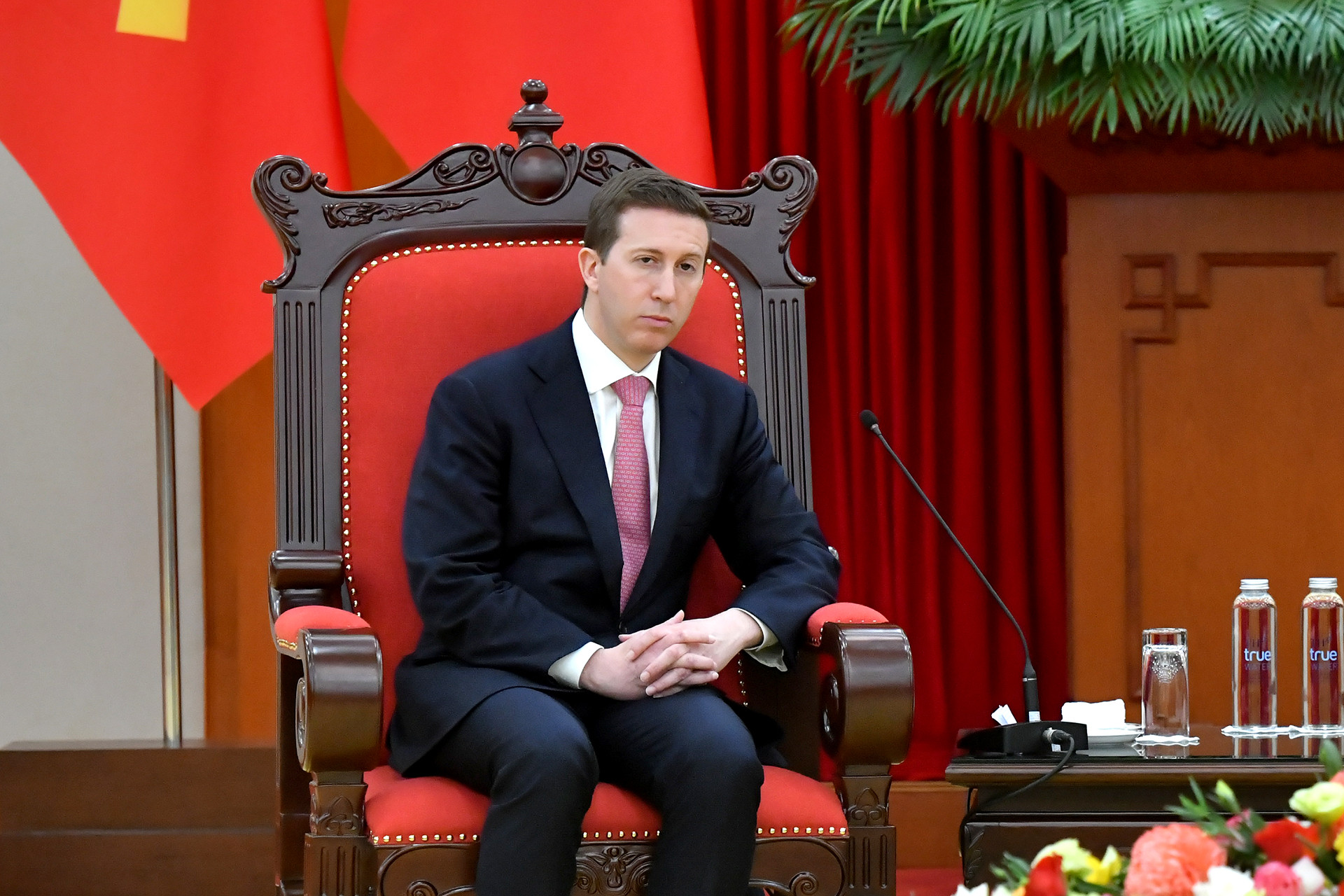 Ông Jeffrey David Perlman, Tổng Giám đốc Quỹ đầu tư Warburg Pincus tại buổi tiếp.