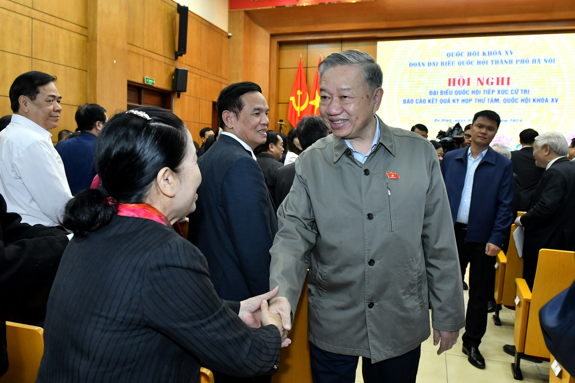 Tổng Bí thư Tô Lâm với cử tri thành phố Hà Nội.