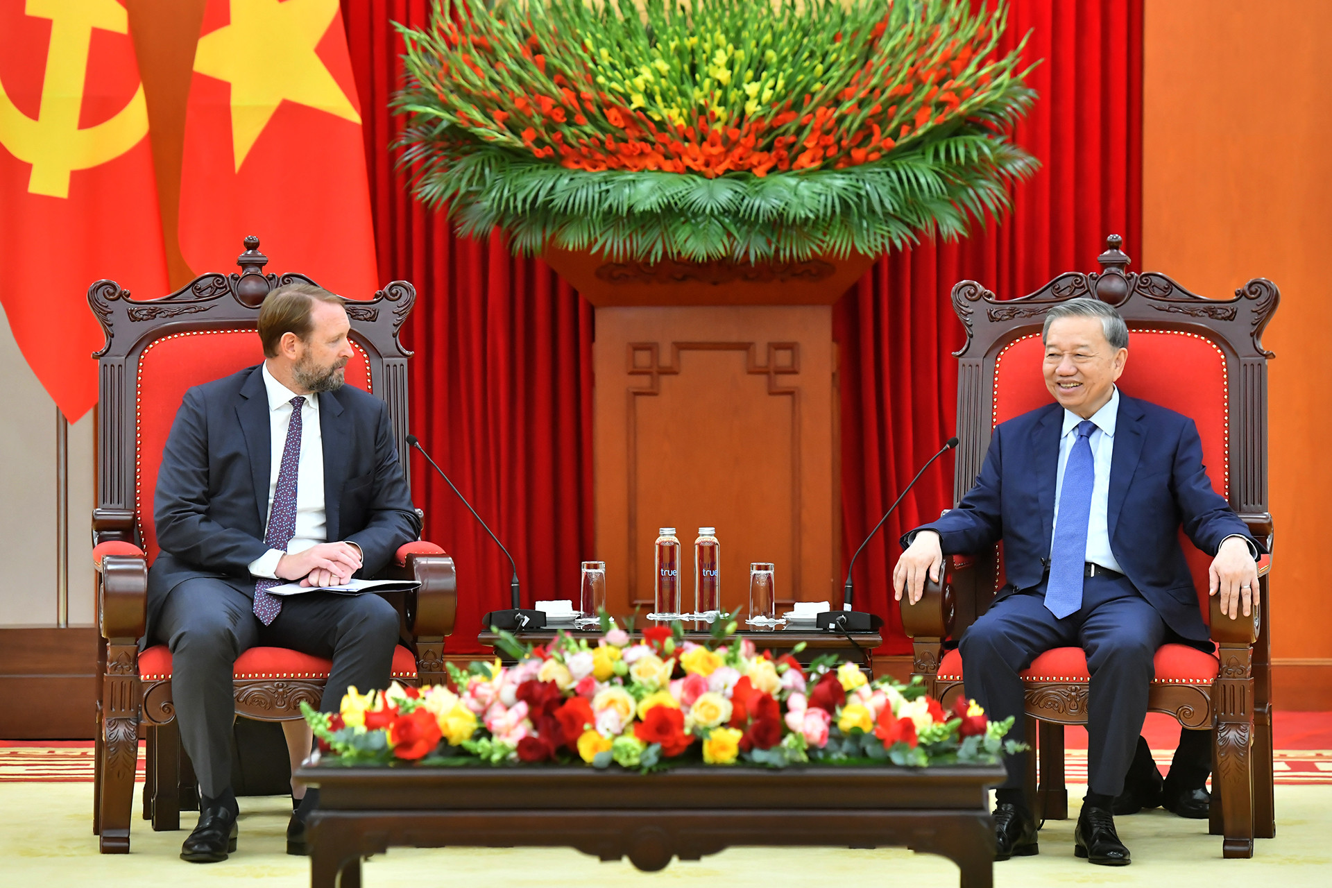 Tổng Bí thư Tô Lâm tiếp ông Nate Franklin, Chủ tịch Tập đoàn Pacifico Energy (Hoa Kỳ).