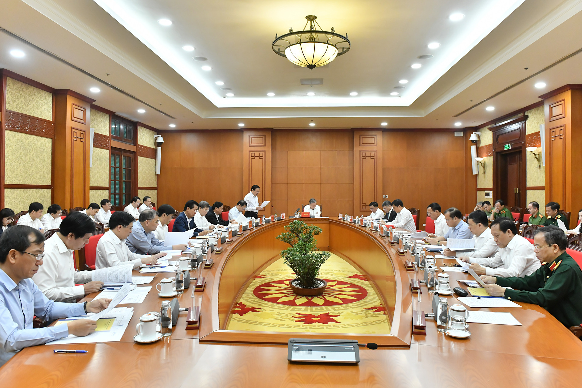 Quang cảnh cuộc họp Thường trực Ban Chỉ đạo Trung ương về phòng, chống tham nhũng, lãng phí, tiêu cực.