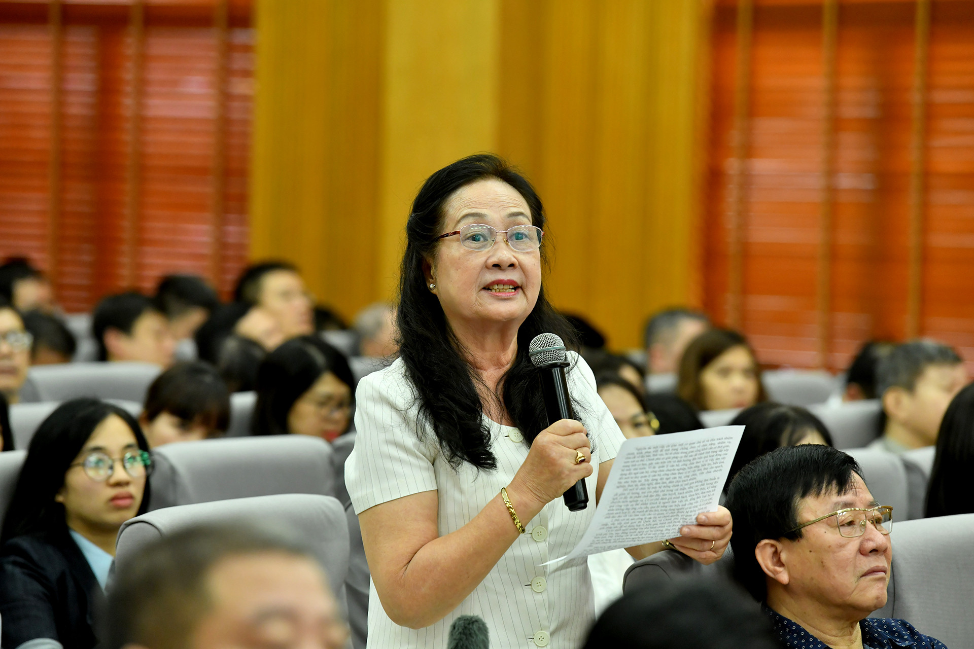 [Ảnh] Tổng Bí thư Tô Lâm dự hội nghị tiếp xúc cử tri thành phố Hà Nội ảnh 7