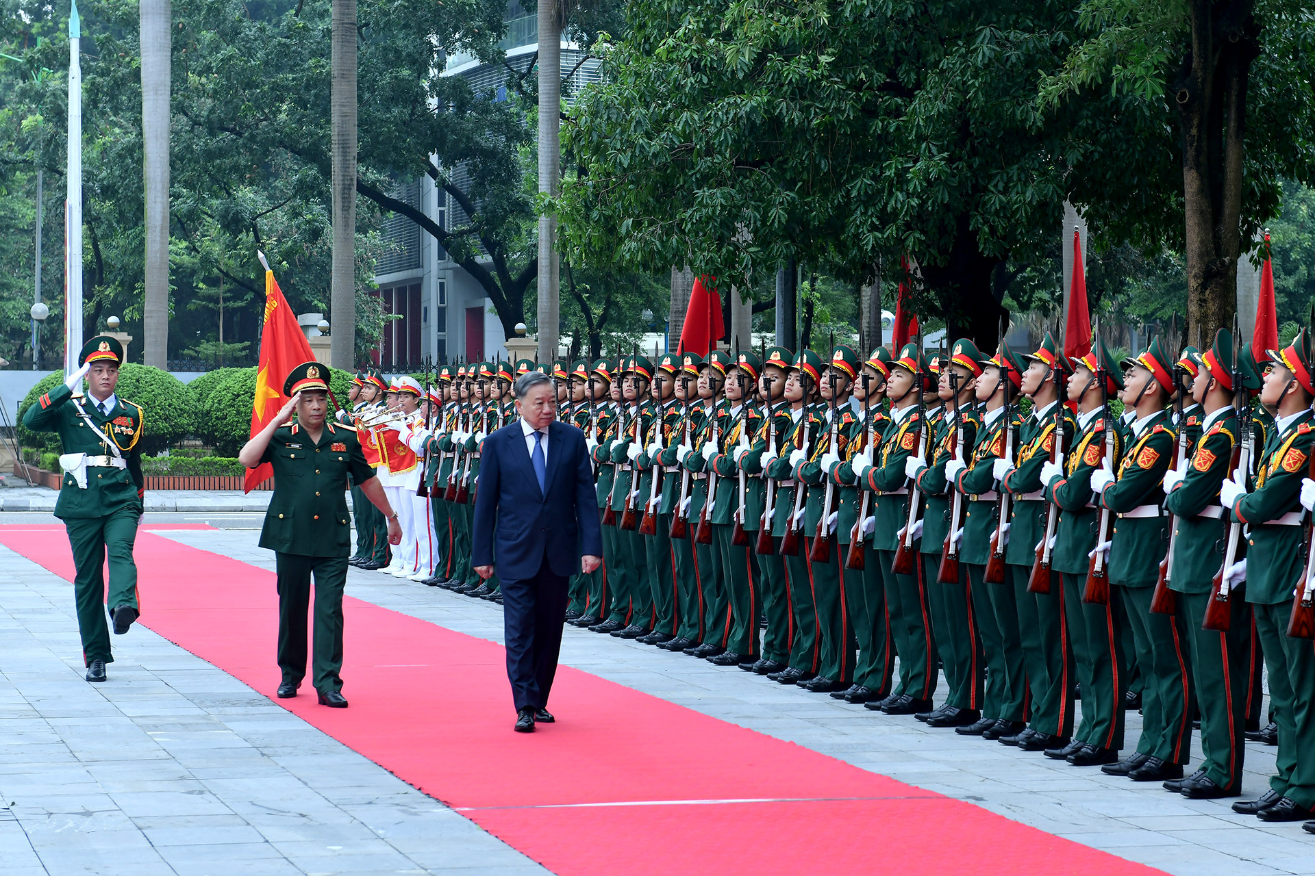 [Ảnh] Tổng Bí thư, Chủ tịch nước Tô Lâm dự Lễ khai giảng năm học mới của Học viện Quốc phòng ảnh 1