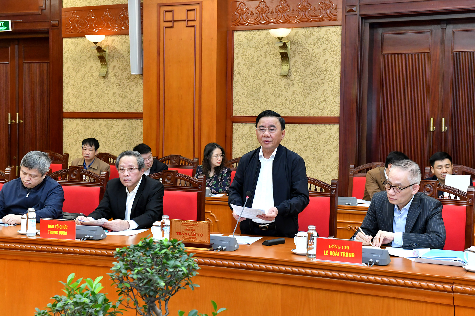 Đồng chí Trần Cẩm Tú phát biểu chỉ đạo hội nghị.