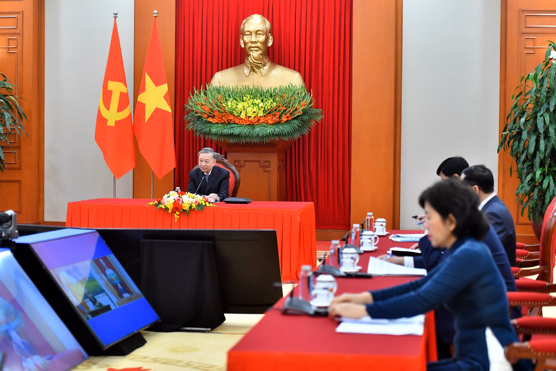 Tổng Bí thư Tô Lâm điện đàm với Tổng Bí thư, Chủ tịch nước Lào Thongloun Sisoulith.