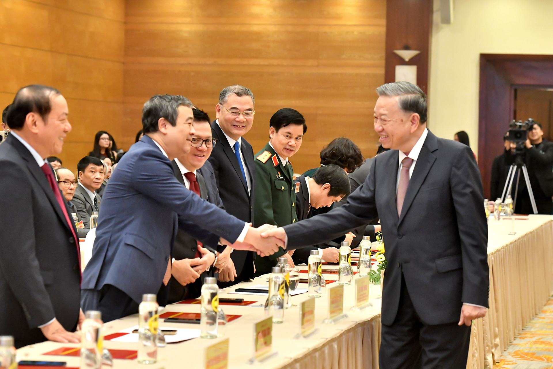 Tổng Bí thư Tô Lâm với các đại biểu dự hội nghị.