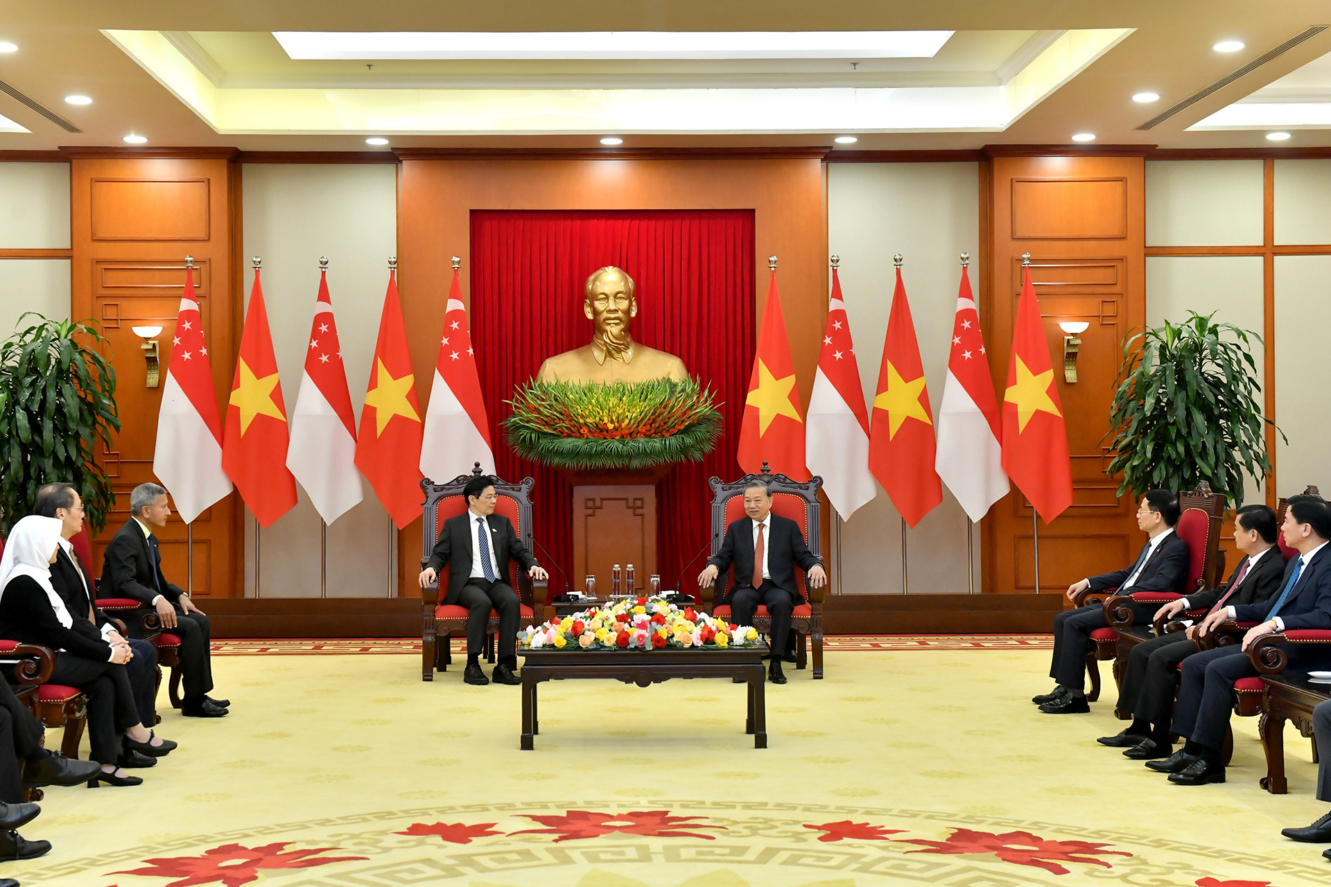 [Ảnh] Tổng Bí thư Tô Lâm tiếp Thủ tướng Singapore Lawrence Wong ảnh 6