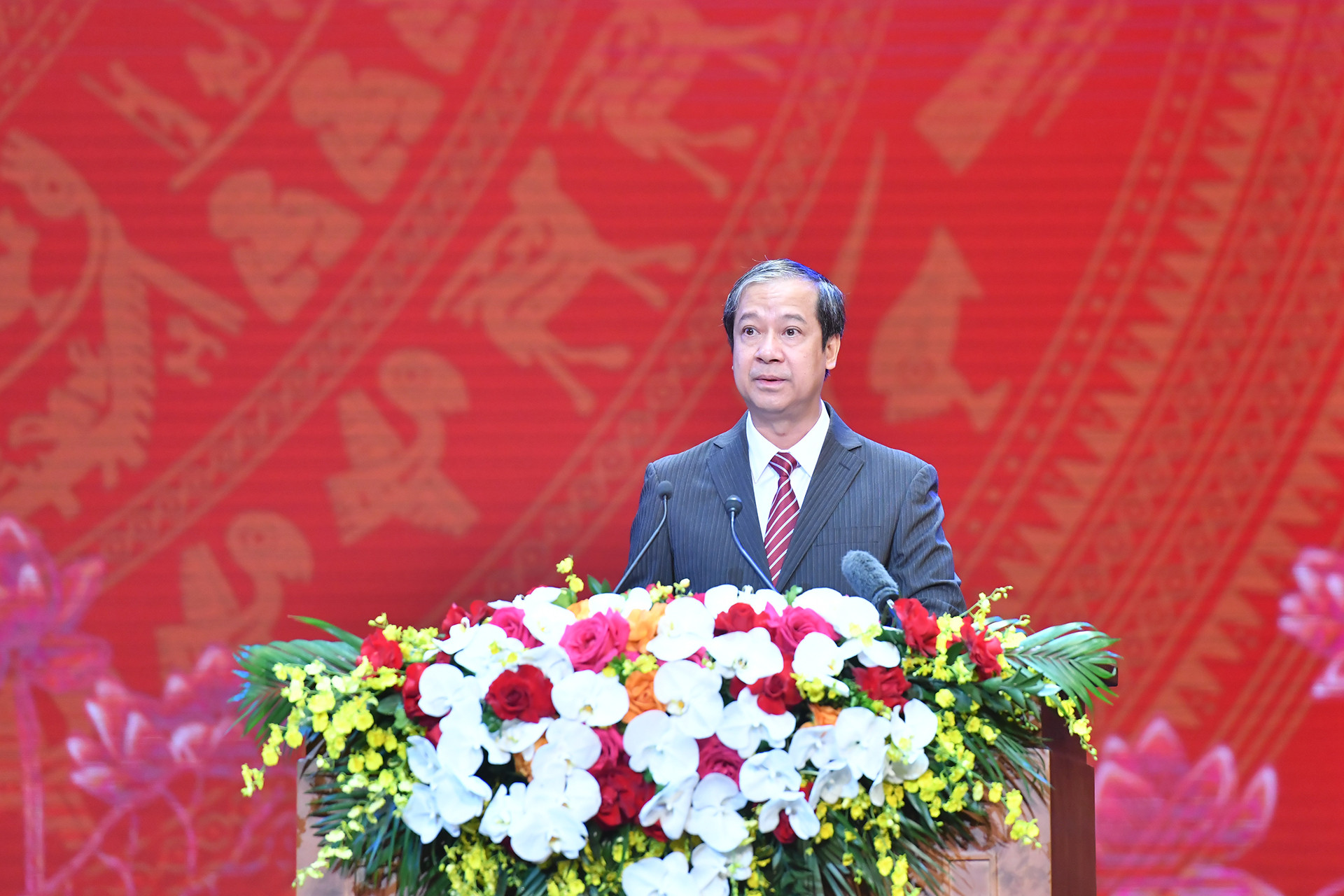 Bộ trưởng Giáo dục và Đào tạo Nguyễn Kim Sơn phát biểu.