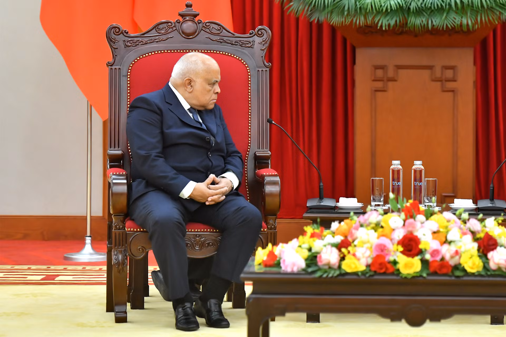 Đại sứ Cuba tại Việt Nam Orlando Nicolas Hernandez Guillen tại buổi tiếp.