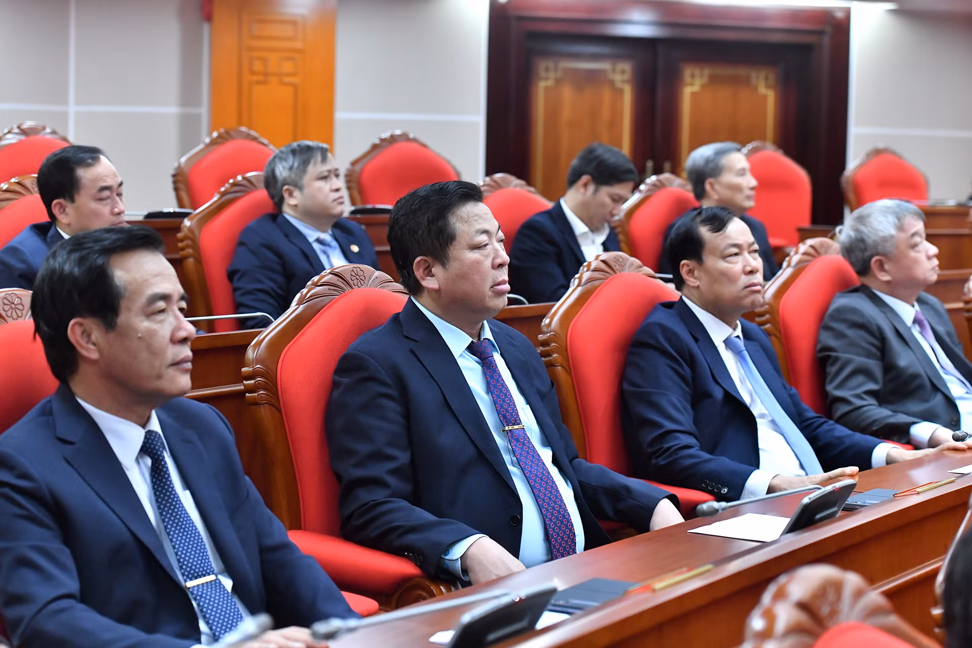 Các đại biểu tham dự phiên bế mạc hội nghị.