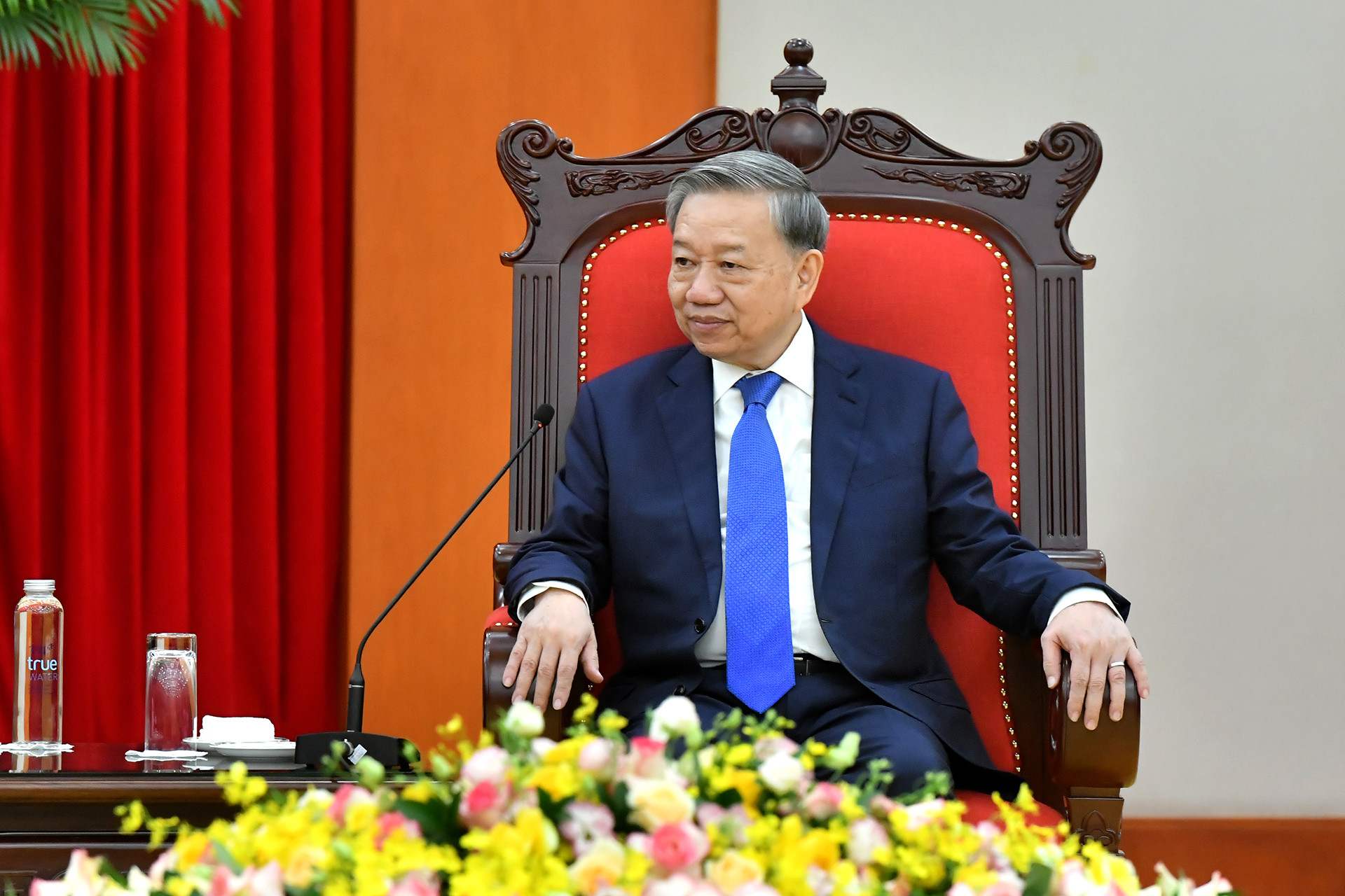 Tổng Bí thư Tô Lâm phát biểu tại buổi tiếp Giám đốc điều hành Tập đoàn Rosen Partners (Hoa Kỳ).