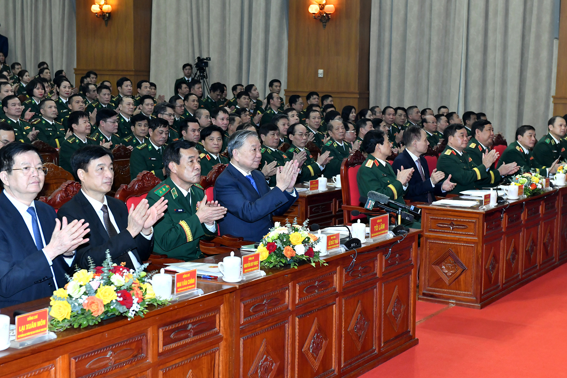 Tổng Bí thư Tô Lâm thăm và làm việc tại Bộ Tư lệnh Bộ đội Biên phòng.