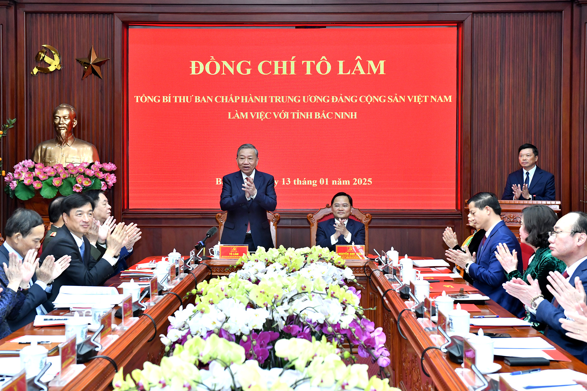 Tổng Bí thư Tô Lâm thăm và làm việc tại tỉnh Bắc Ninh.