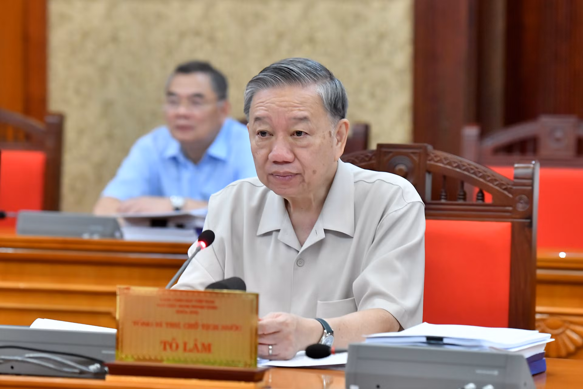 Tổng Bí thư, Chủ tịch nước Tô Lâm phát biểu chỉ đạo cuộc họp.