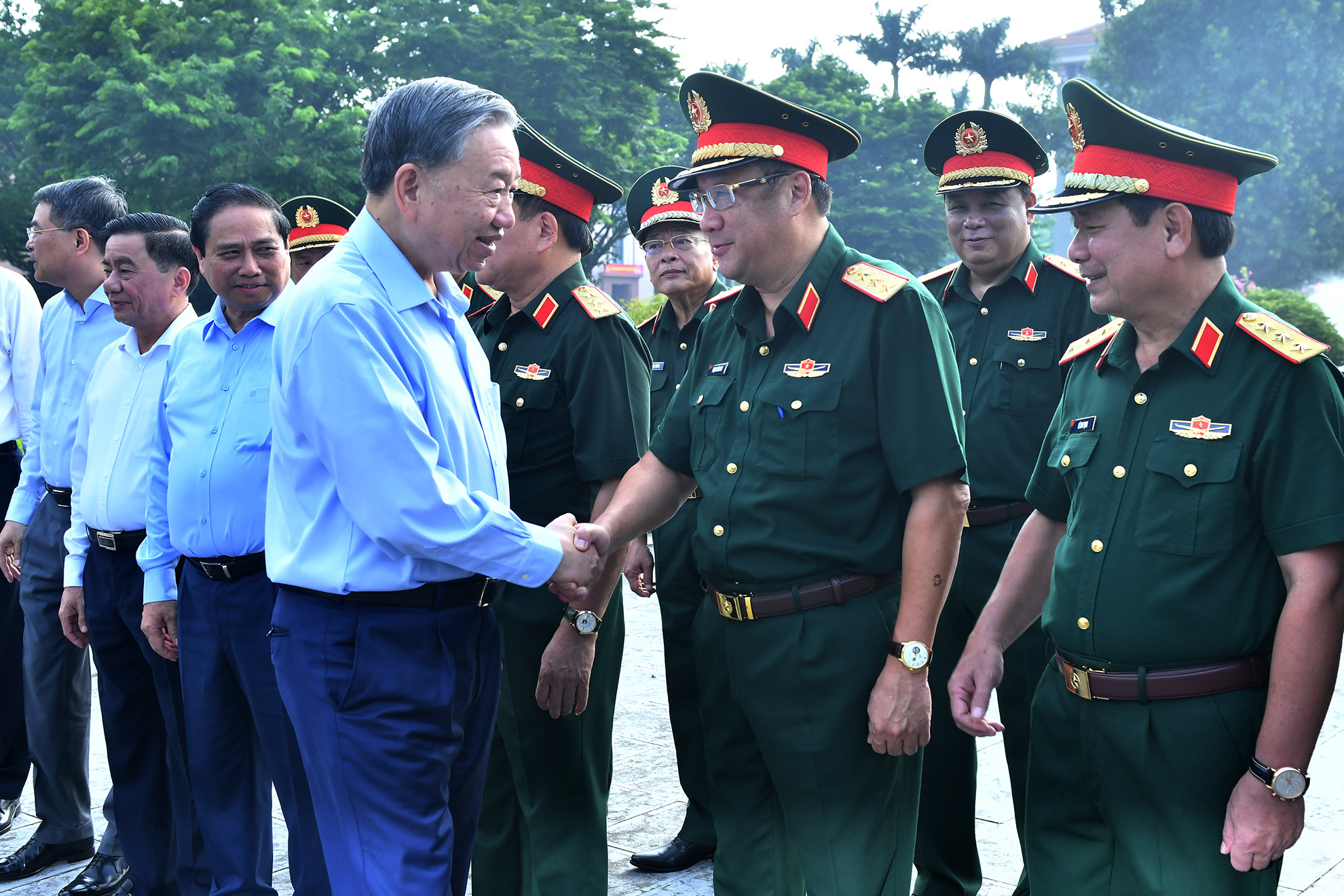 Tổng Bí thư, Chủ tịch nước Tô Lâm làm việc với Quân ủy Trung ương ảnh 1