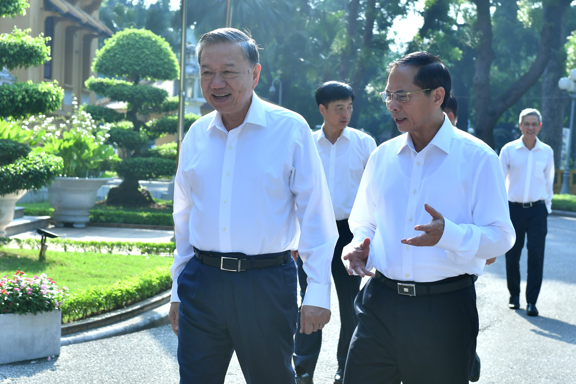Tổng Bí thư, Chủ tịch nước Tô Lâm đến làm việc với Ban Cán sự Đảng Bộ Ngoại giao.