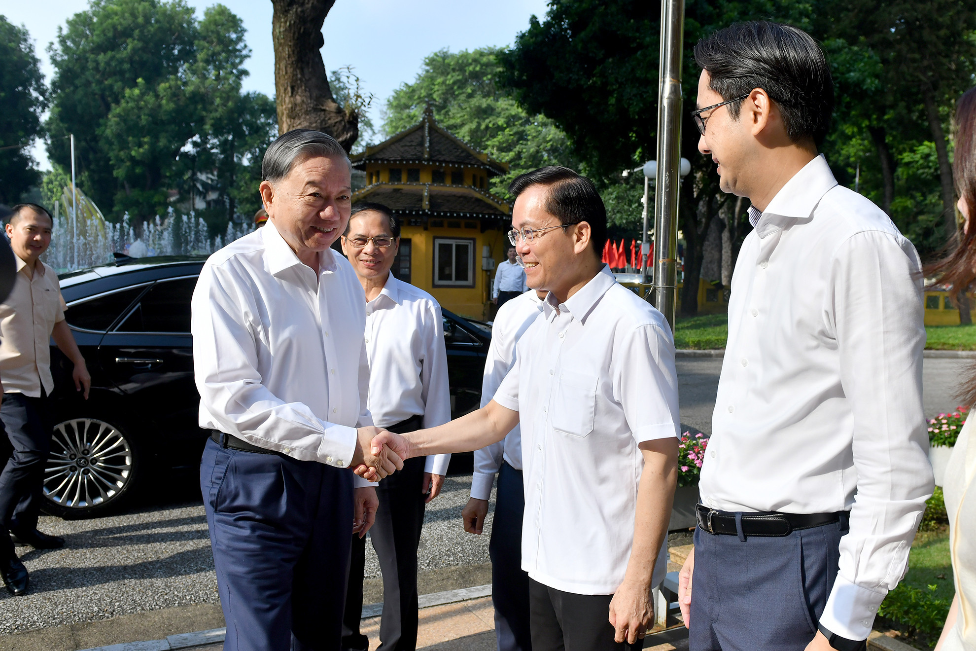 [Ảnh] Tổng Bí thư, Chủ tịch nước Tô Lâm chủ trì buổi làm việc với Ban Cán sự Đảng Bộ Ngoại giao ảnh 2